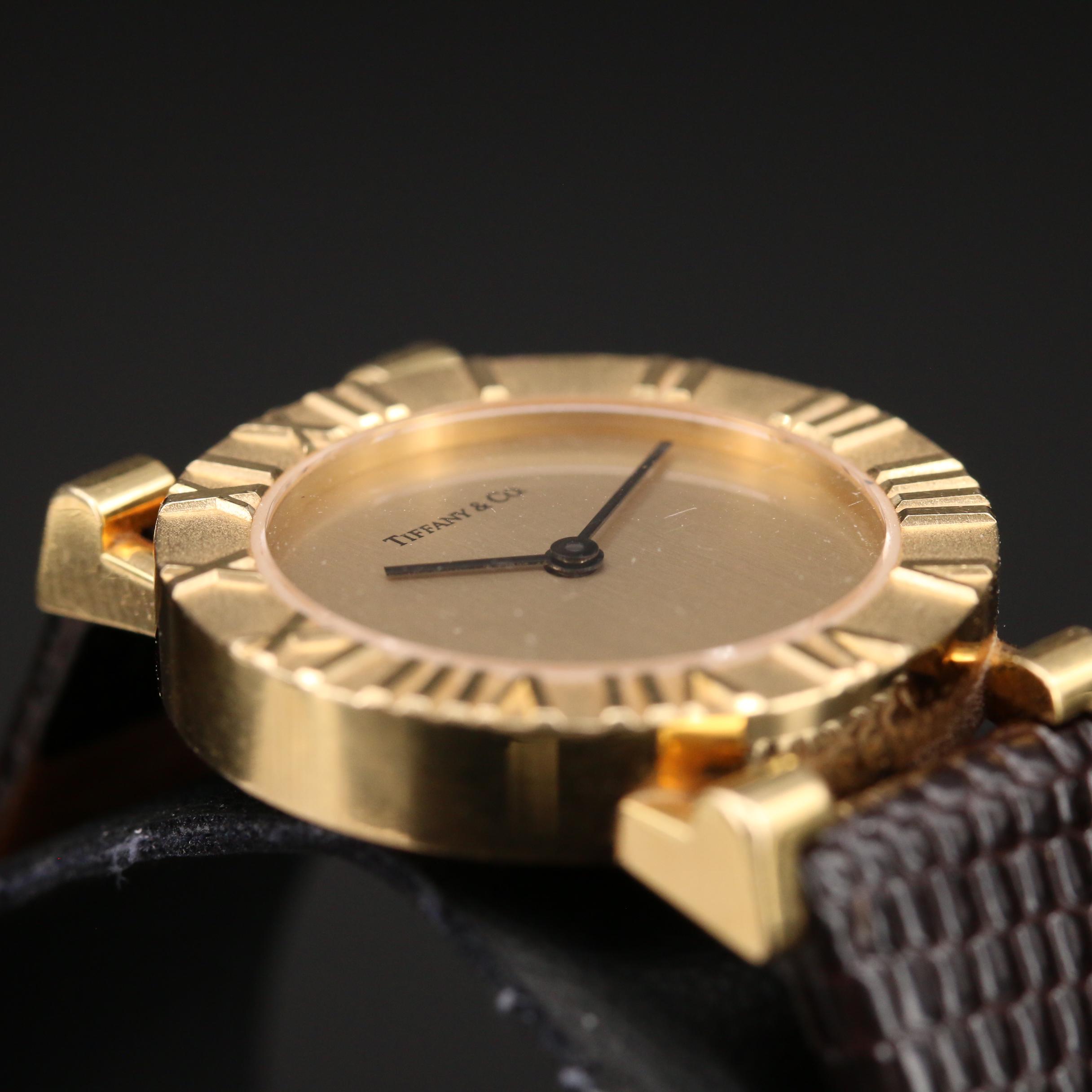 Tiffany & Co. Atlas 18K Yellow Gold Quartz Watch