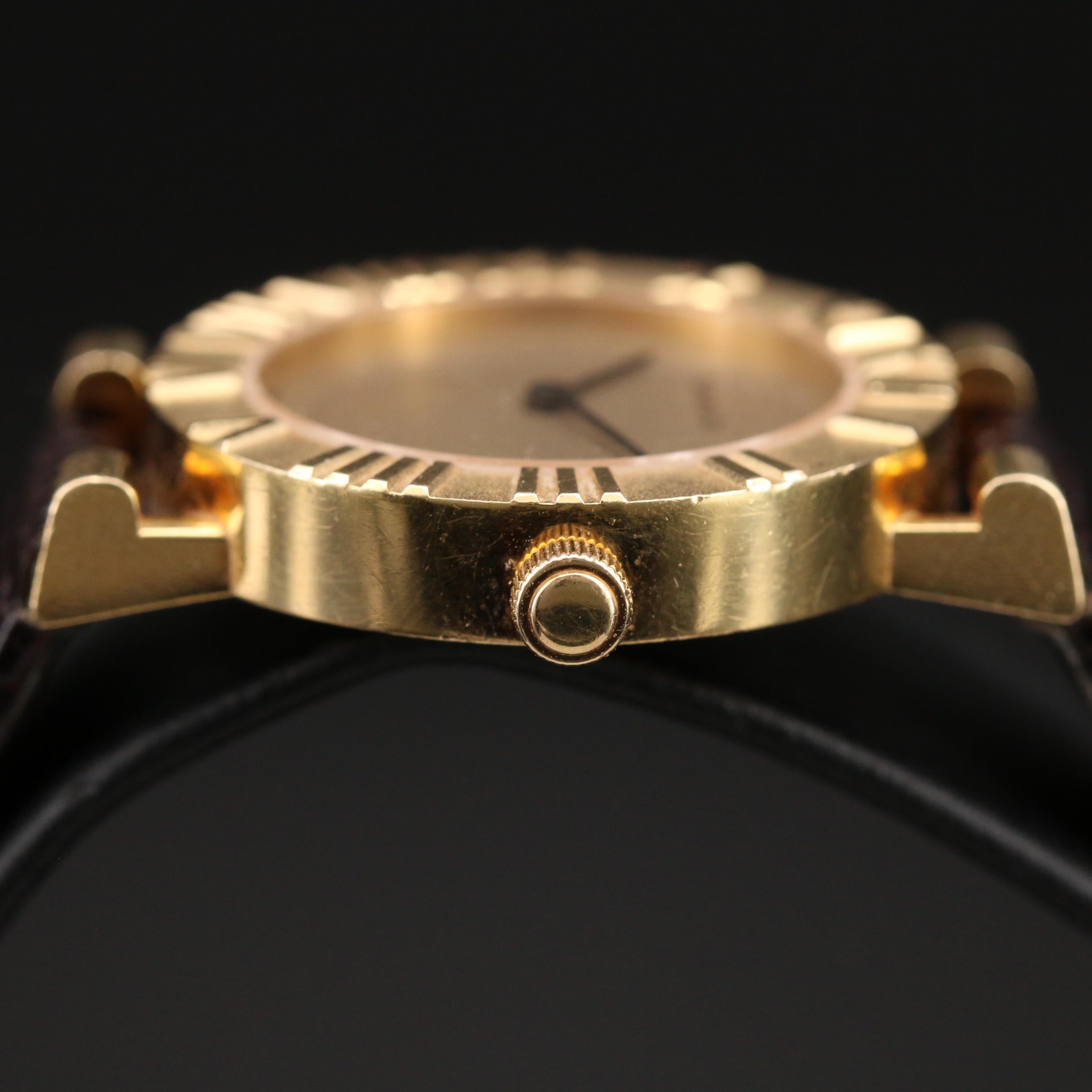 Tiffany & Co. Atlas 18K Yellow Gold Quartz Watch