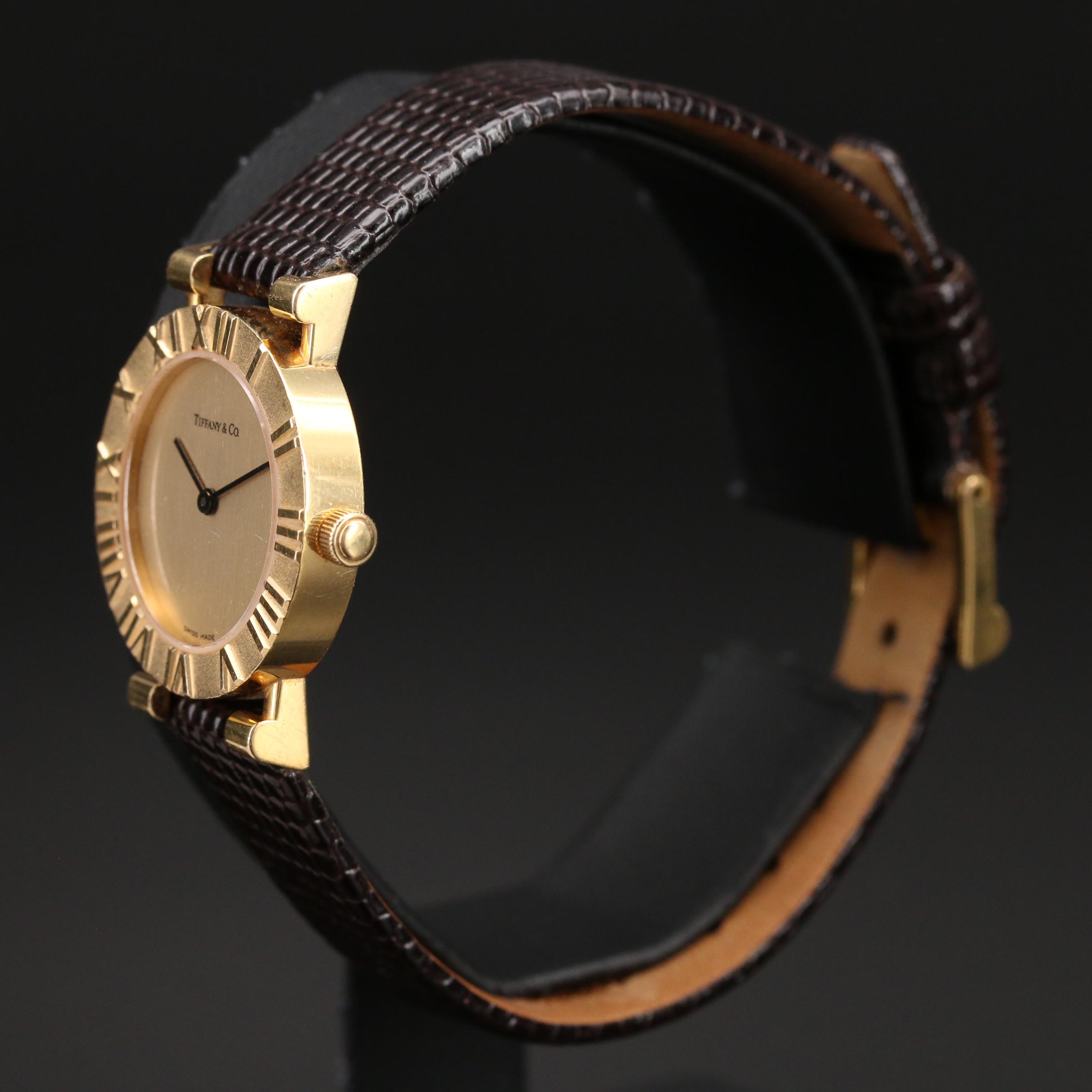 Tiffany & Co. Atlas 18K Yellow Gold Quartz Watch