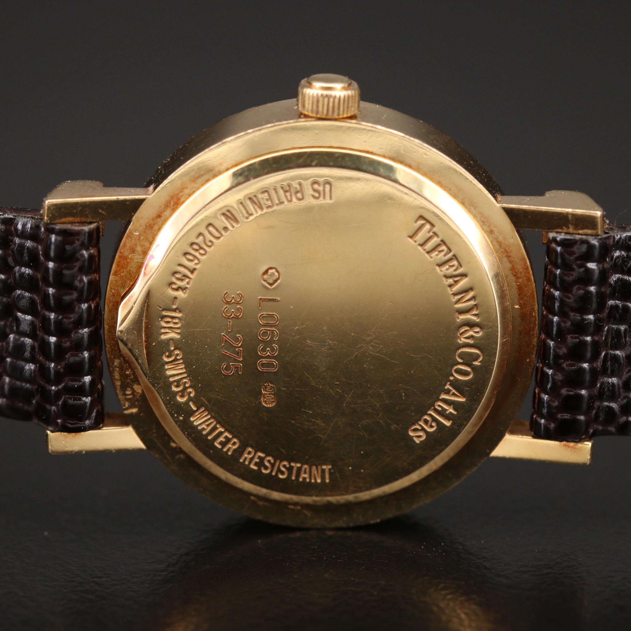 Tiffany & Co. Atlas 18K Yellow Gold Quartz Watch