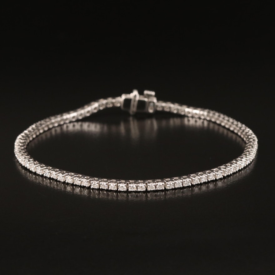 14K 2.00 CTW Diamond Line Bracelet