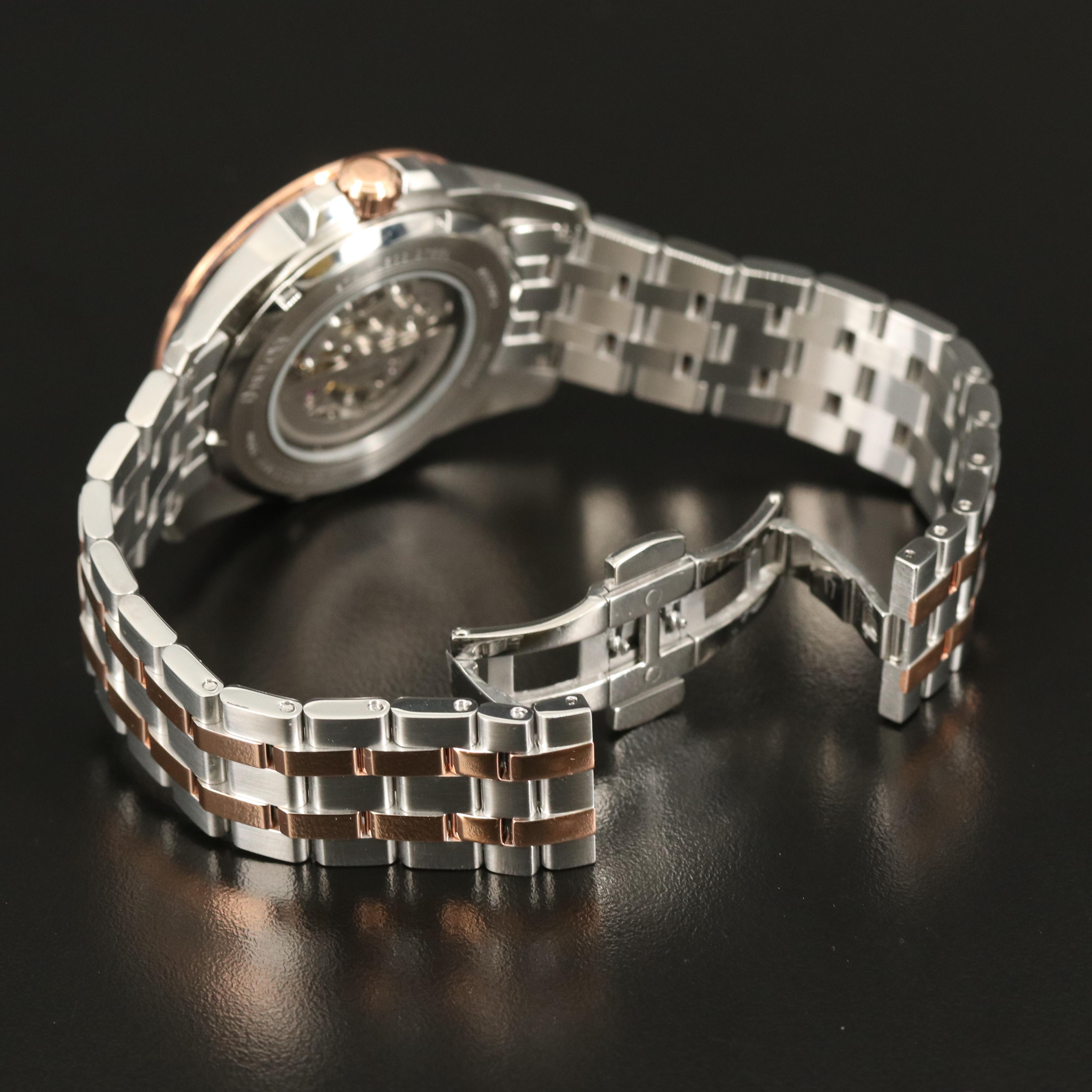 Bulova Skeleton Dial Two-Tone Automatic Watch