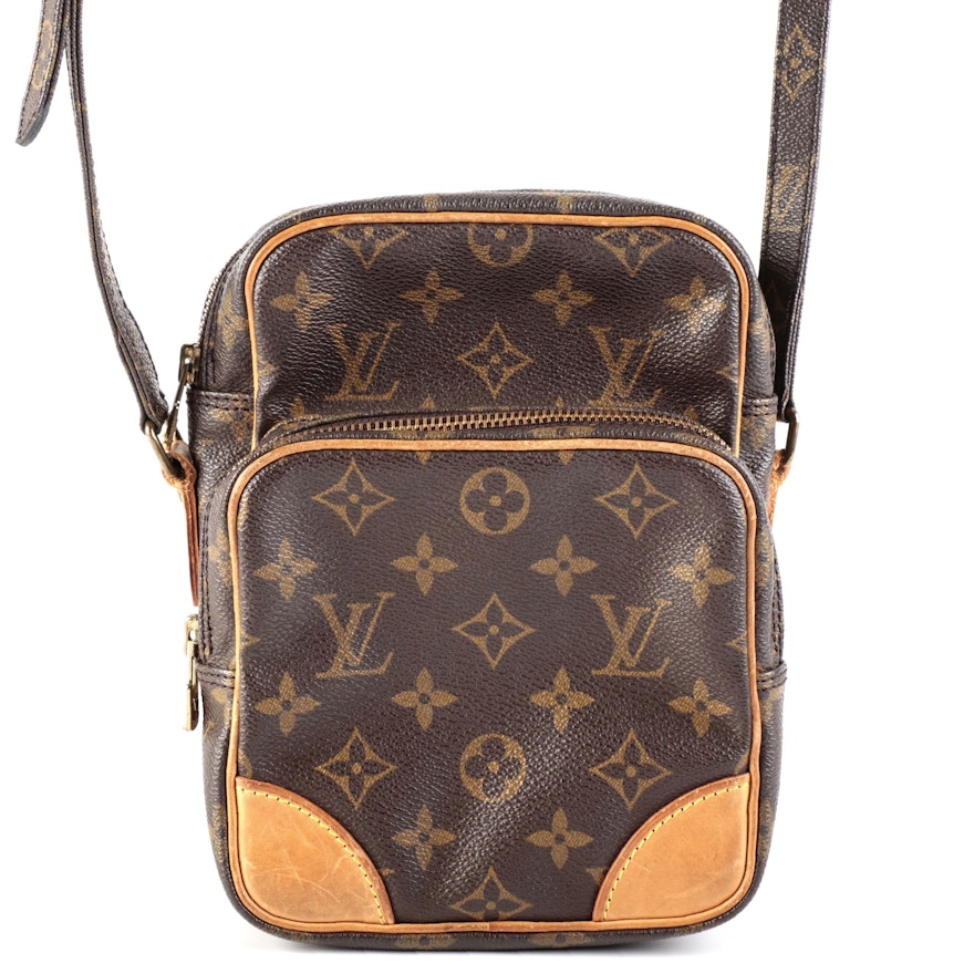 Louis Vuitton Amazone Cross Body Bag in Monogram Canvas and Vachetta Leather