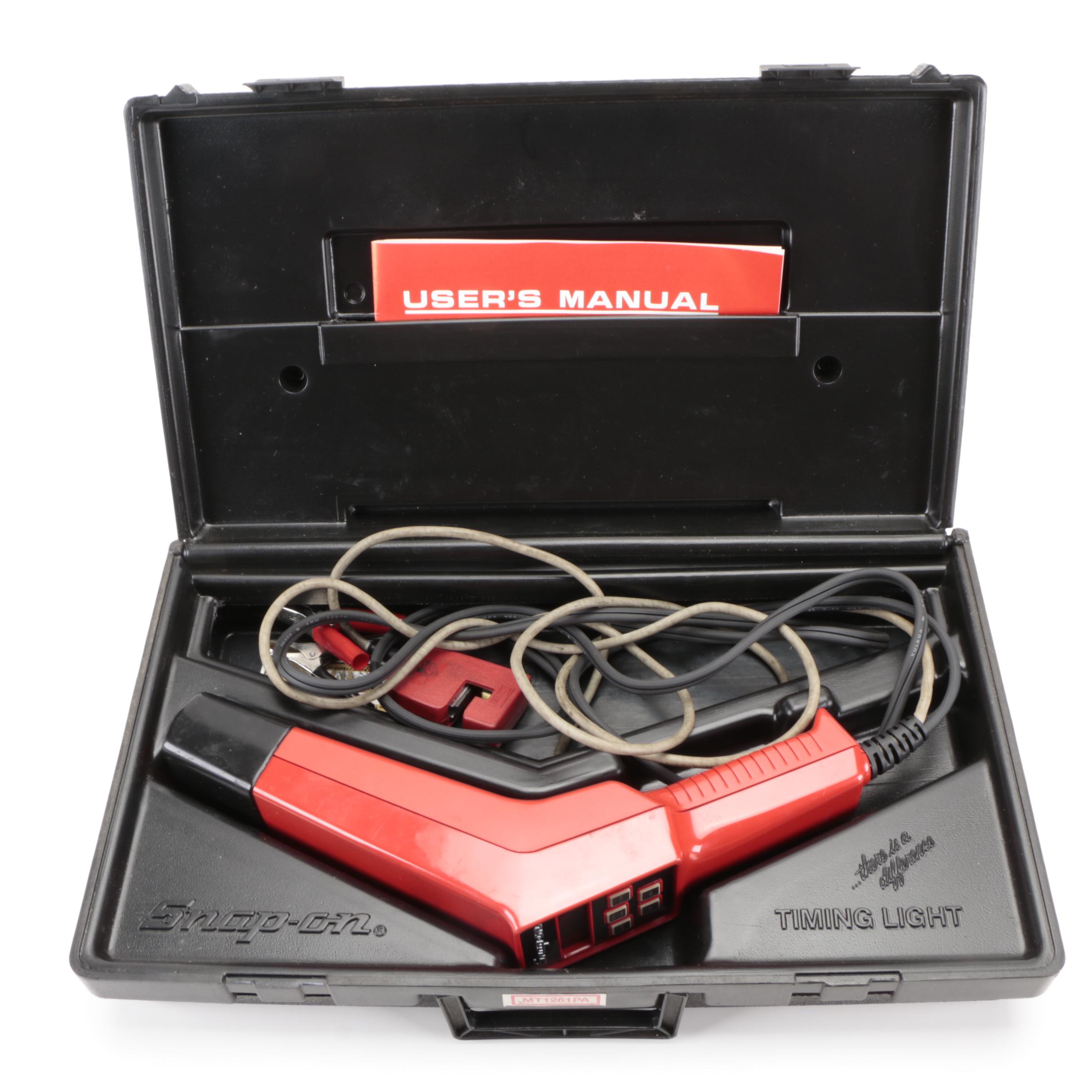 Snap-On Fuel Pump Pressure Gauge, Timing Light, and Cylinder Leakage Tester