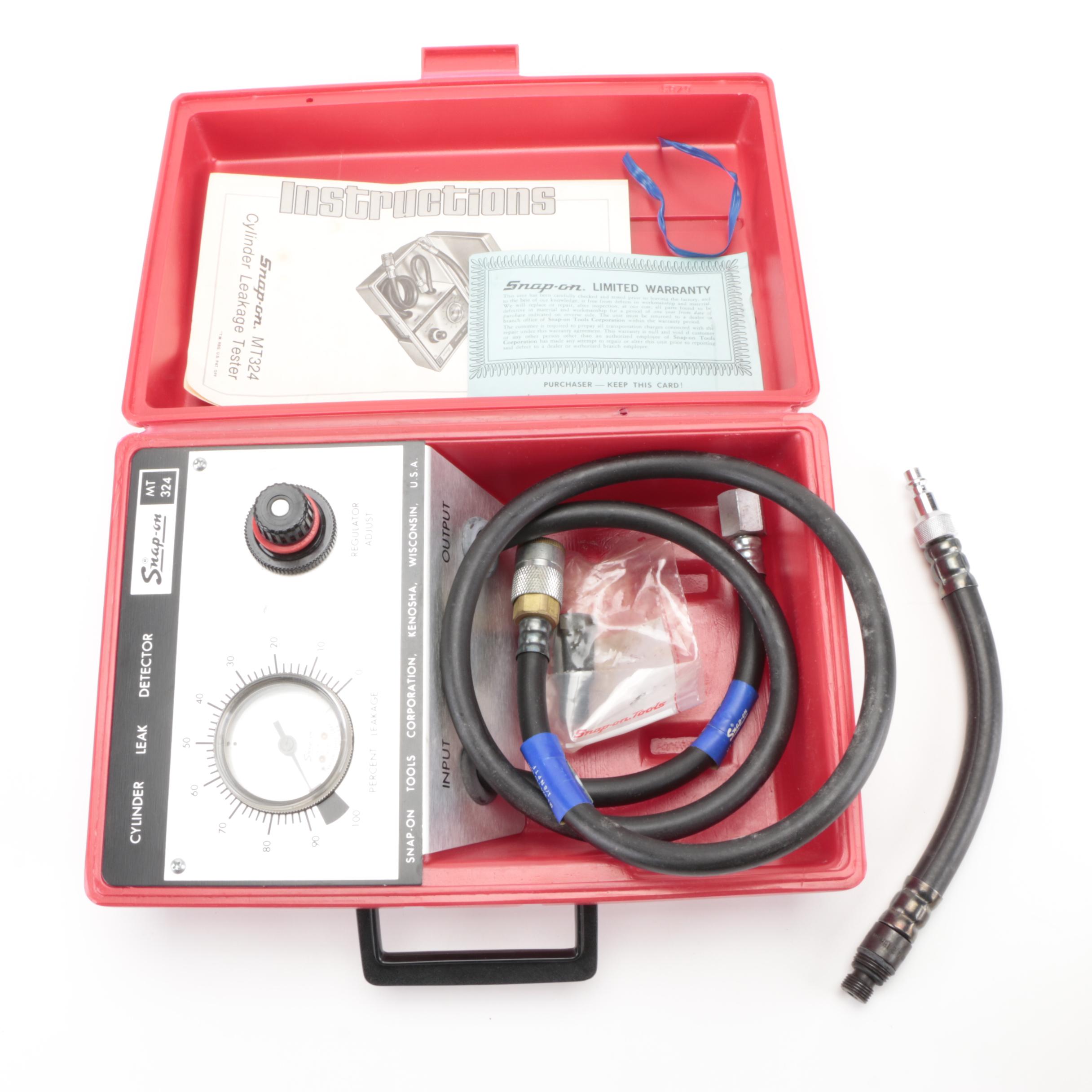 Snap-On Fuel Pump Pressure Gauge, Timing Light, and Cylinder Leakage Tester