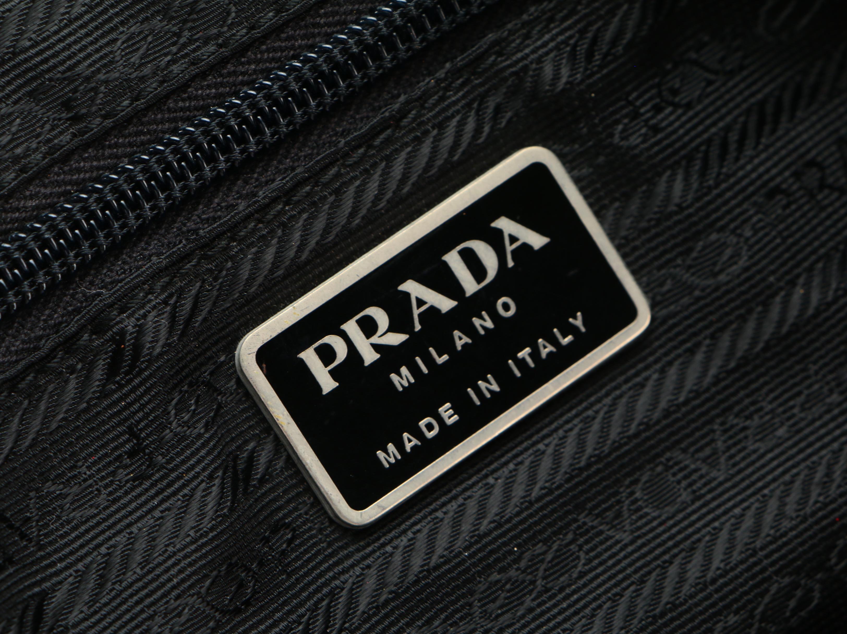 Prada Backpack in Black Tessuto Nylon with Leather Trim