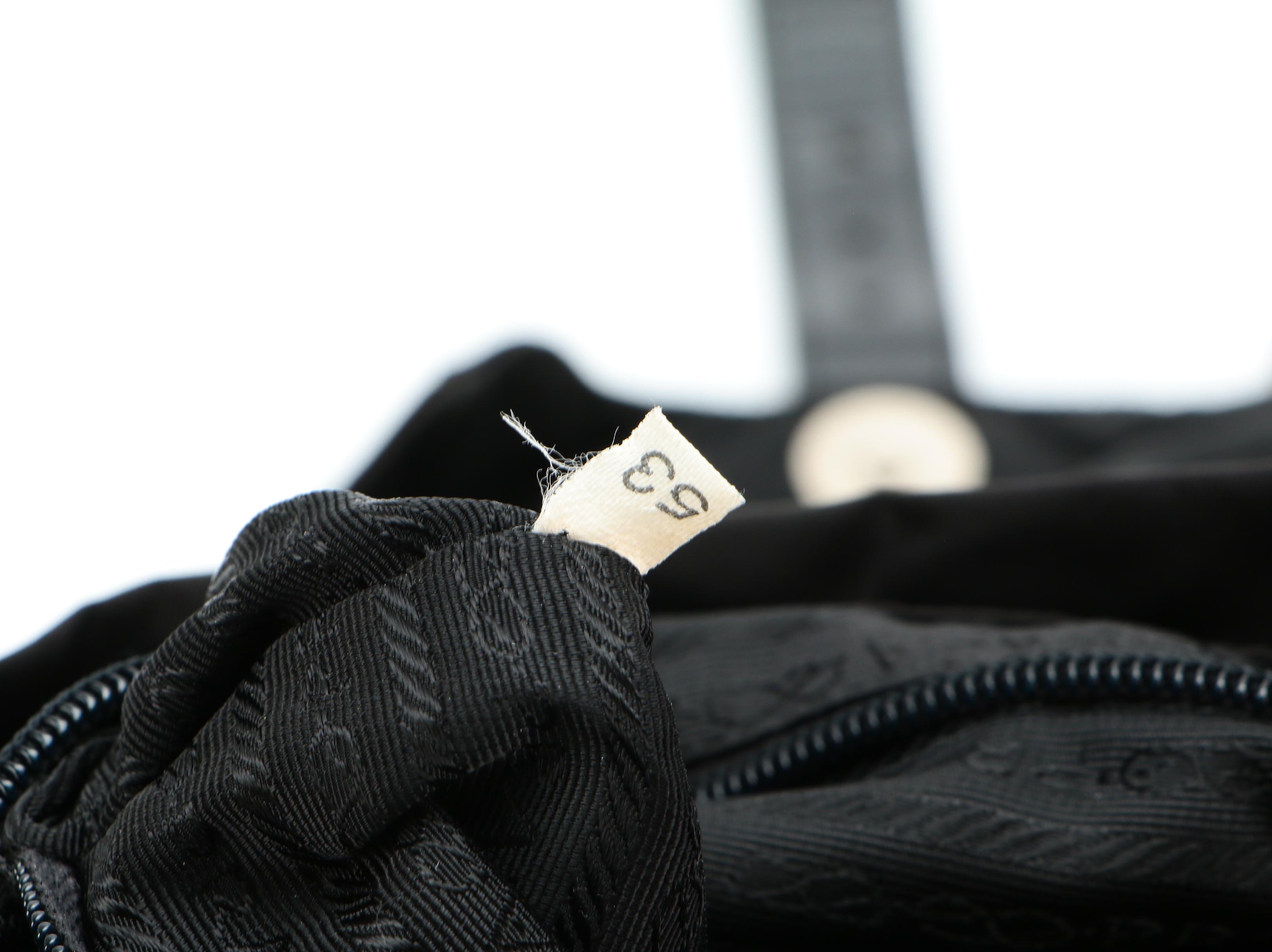 Prada Backpack in Black Tessuto Nylon with Leather Trim