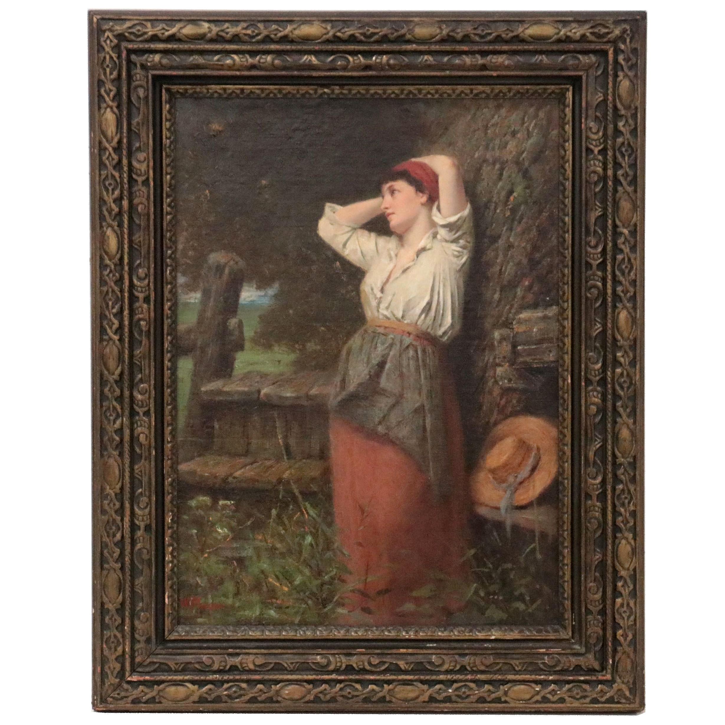 William Penn Morgan Oil Painting "Daydreaming"