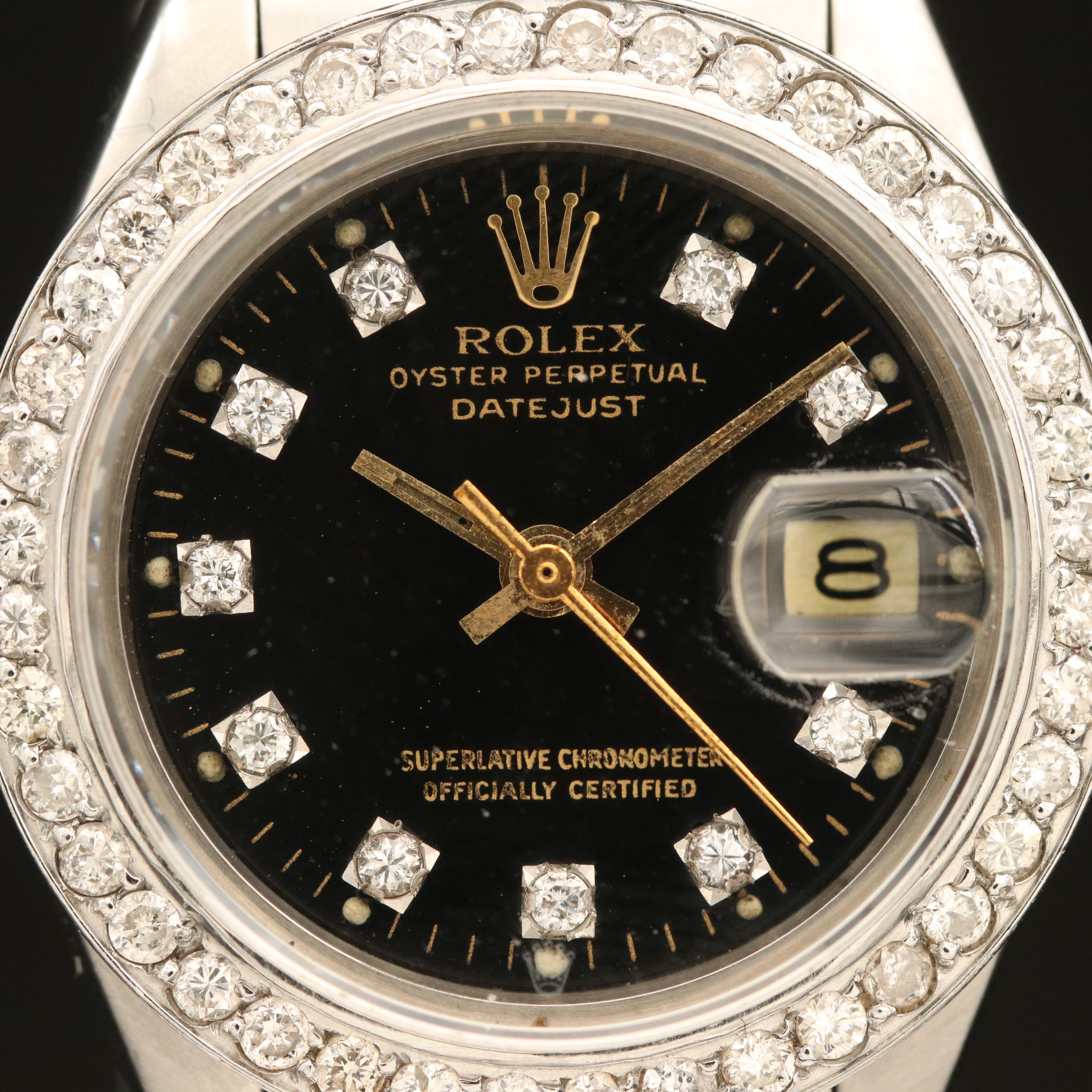 1982 Rolex Datejust Diamond 18K Gold and Stainless Steel Automatic Watch