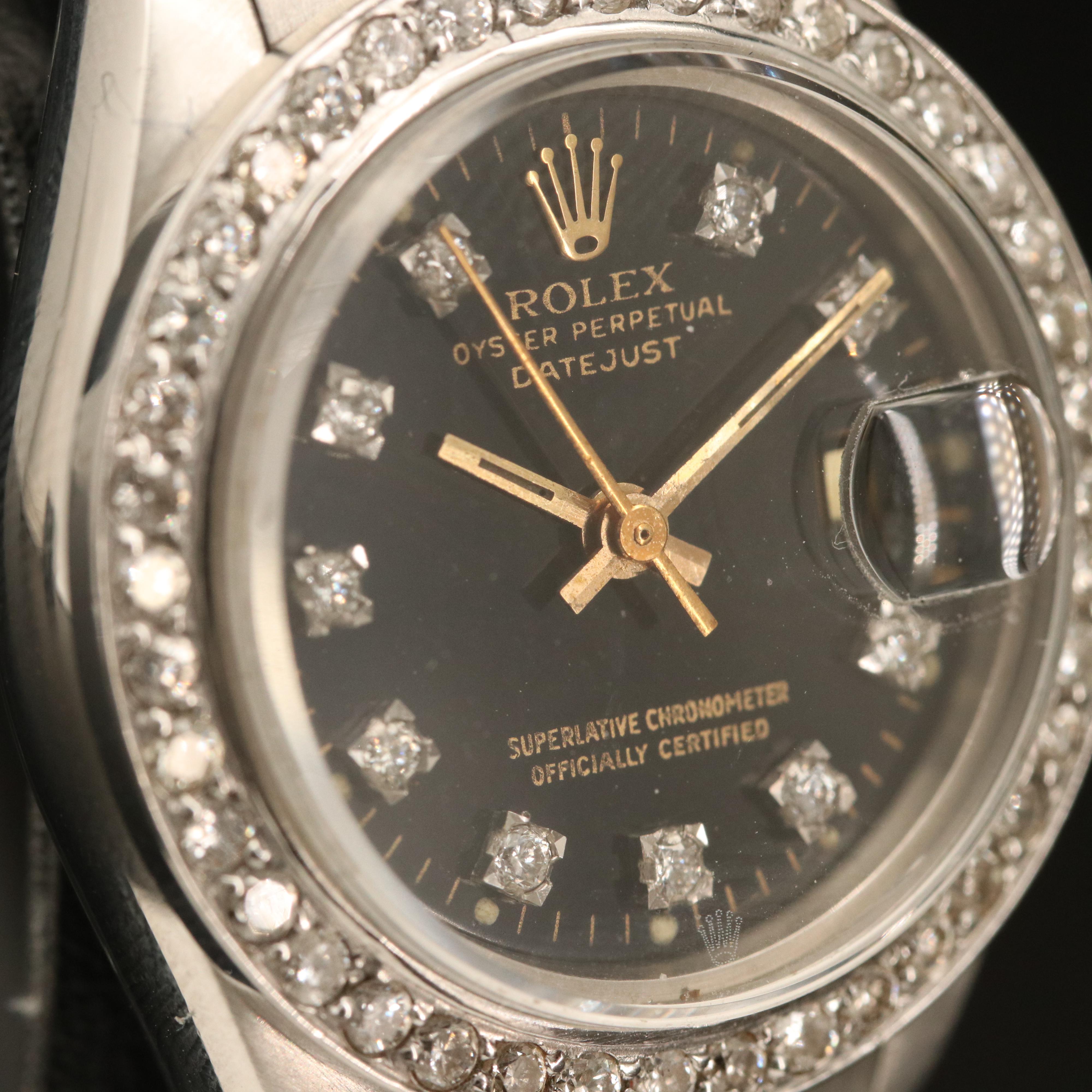 1982 Rolex Datejust Diamond 18K Gold and Stainless Steel Automatic Watch