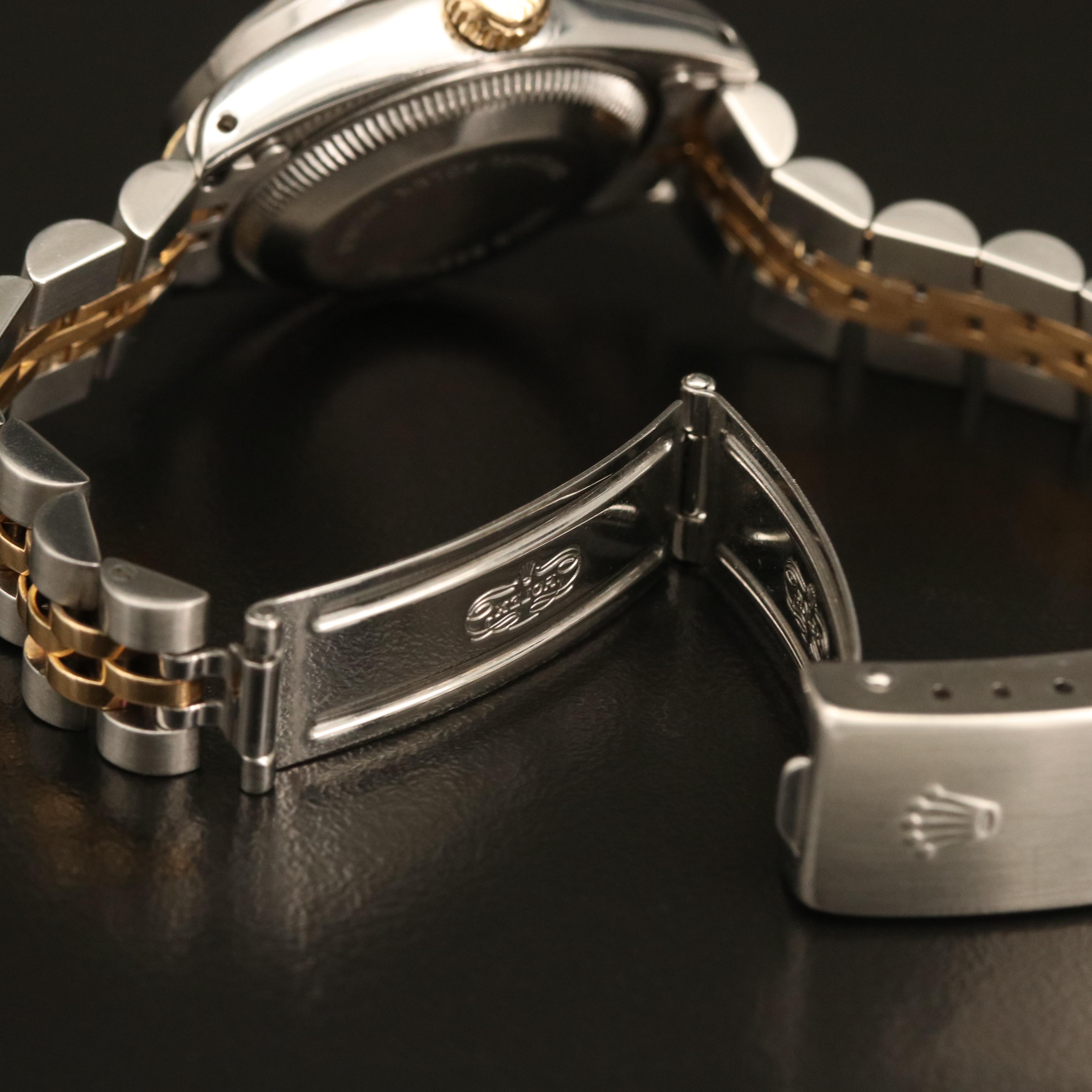 1982 Rolex Datejust Diamond 18K Gold and Stainless Steel Automatic Watch