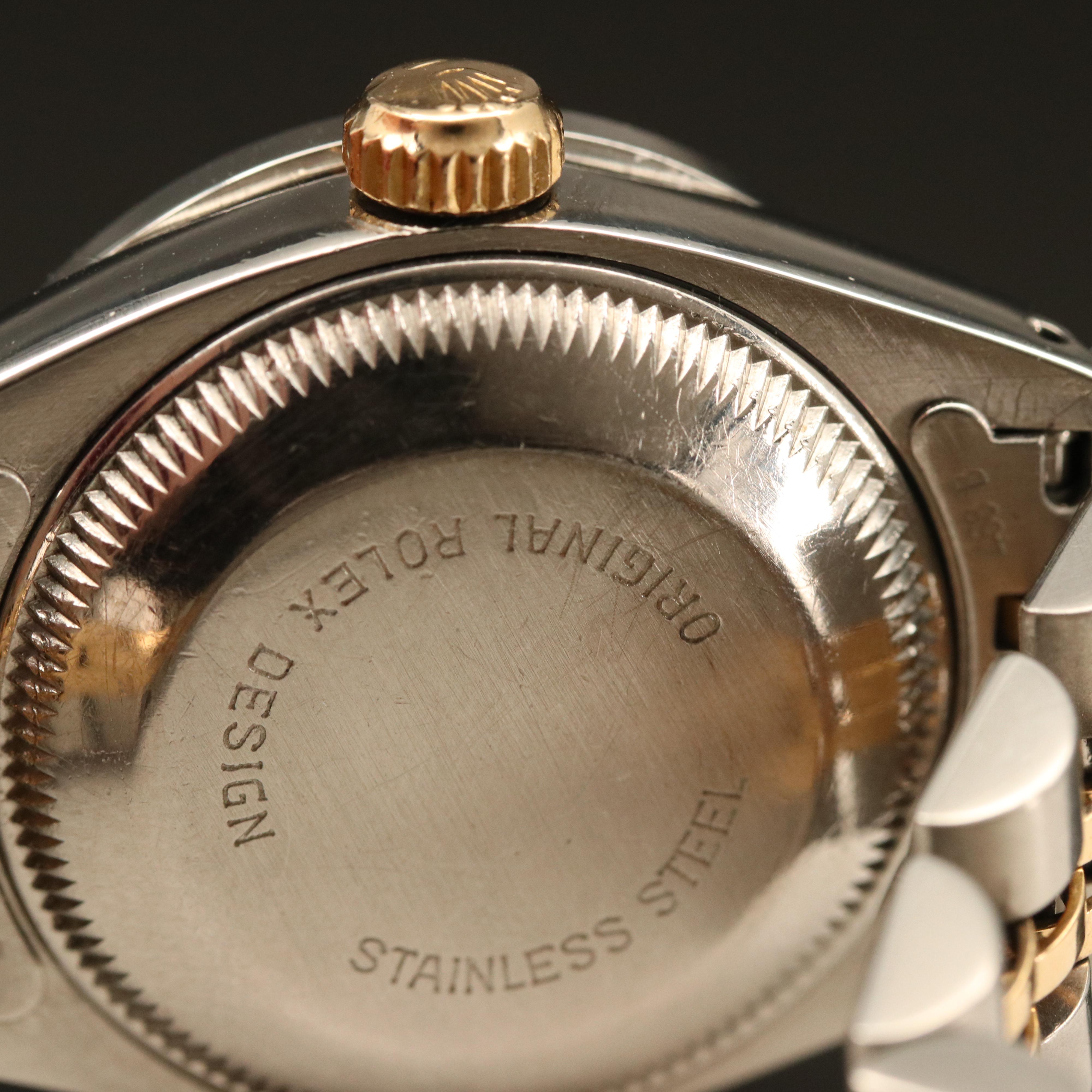 1982 Rolex Datejust Diamond 18K Gold and Stainless Steel Automatic Watch