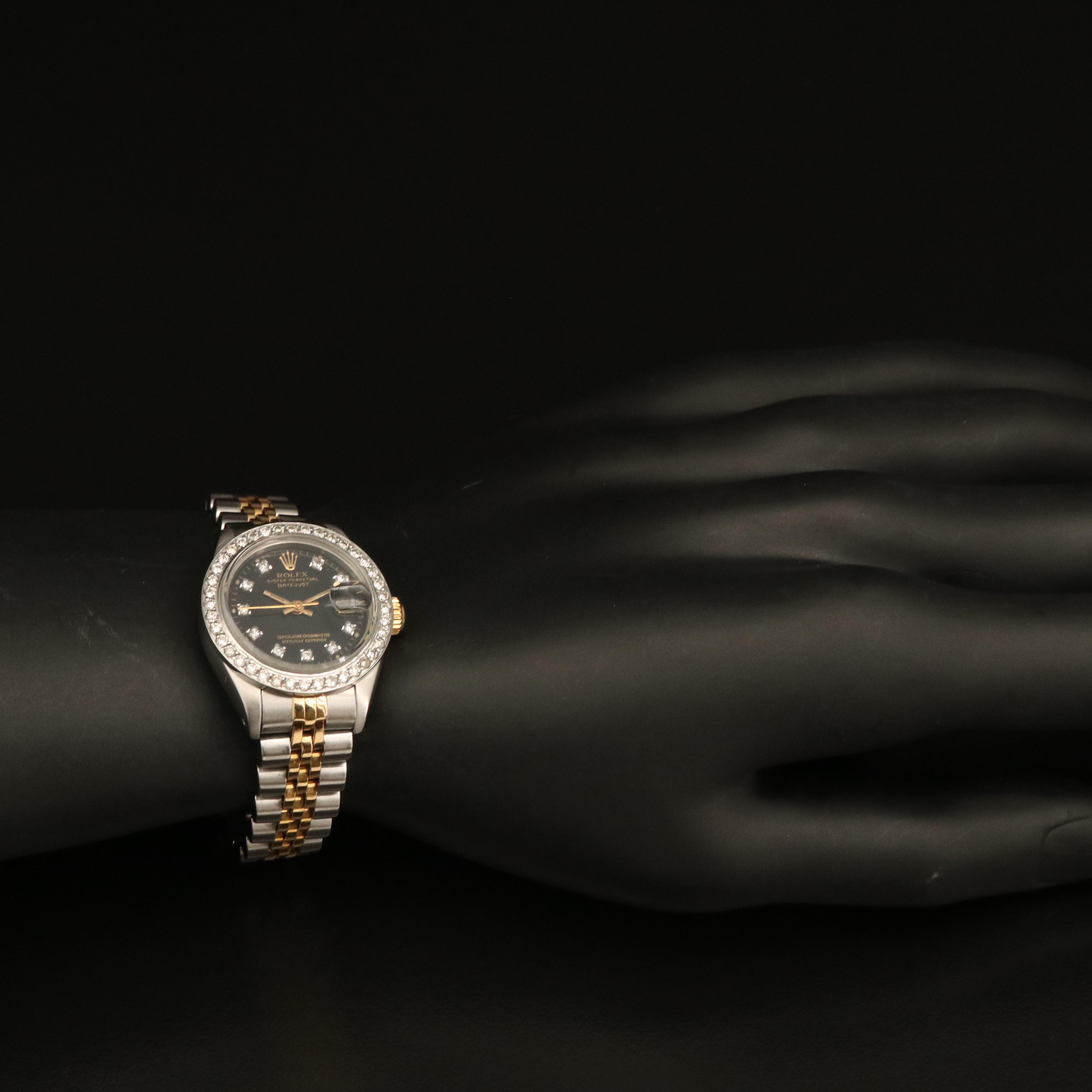 1982 Rolex Datejust Diamond 18K Gold and Stainless Steel Automatic Watch