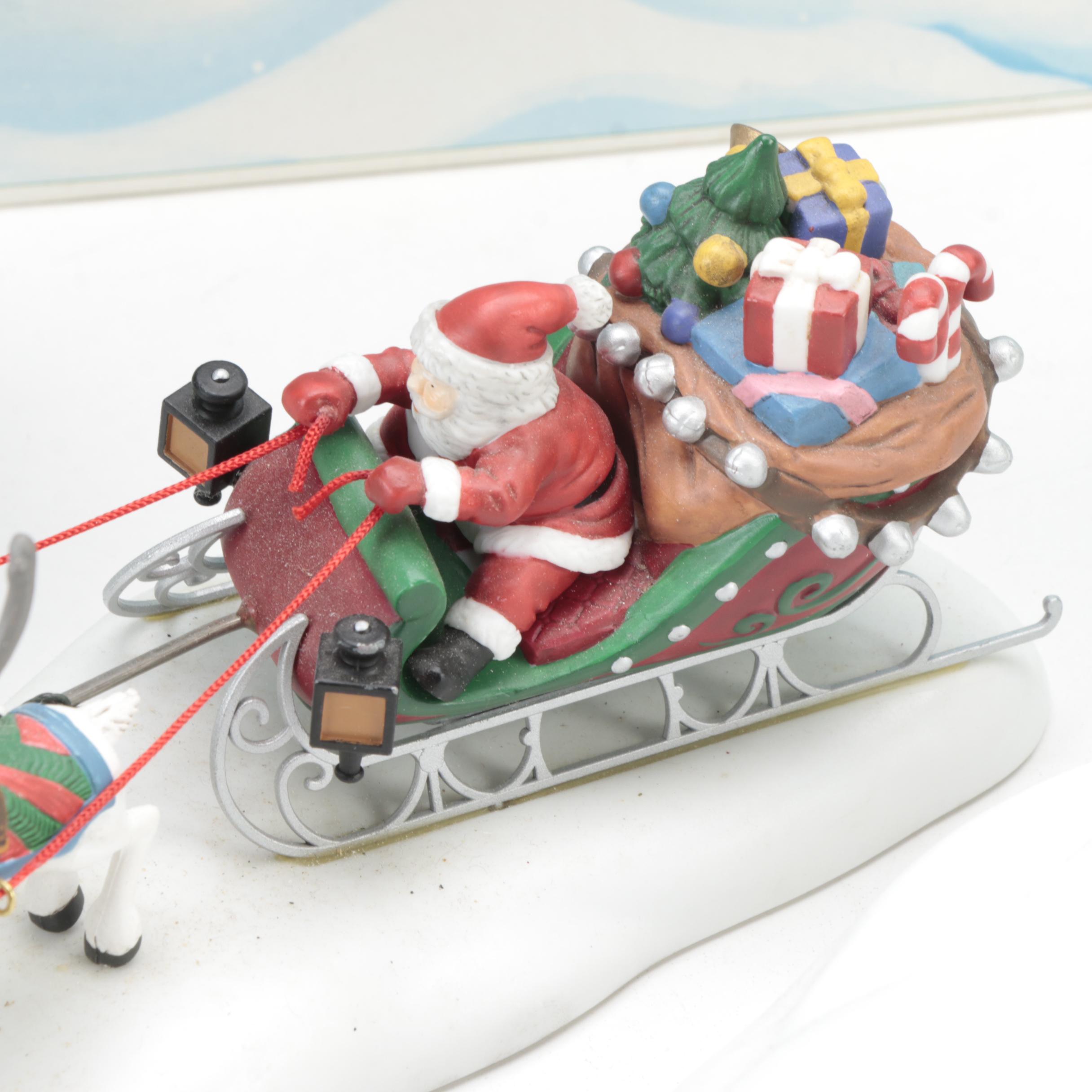 Department 56 Snow Village "Village Animated Skating Pond" Table Dècor and More