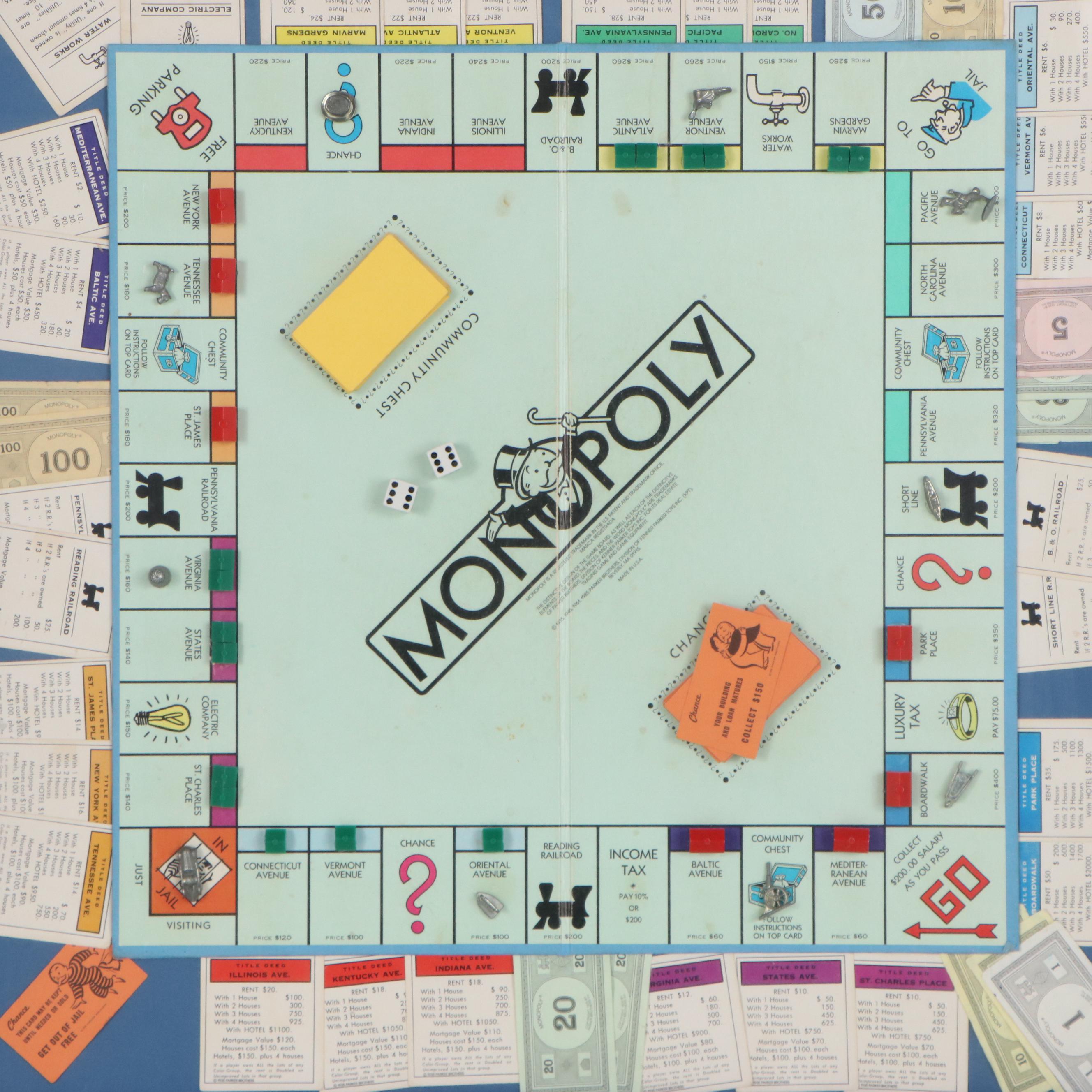 Framed Game of Monopoly, 1980s