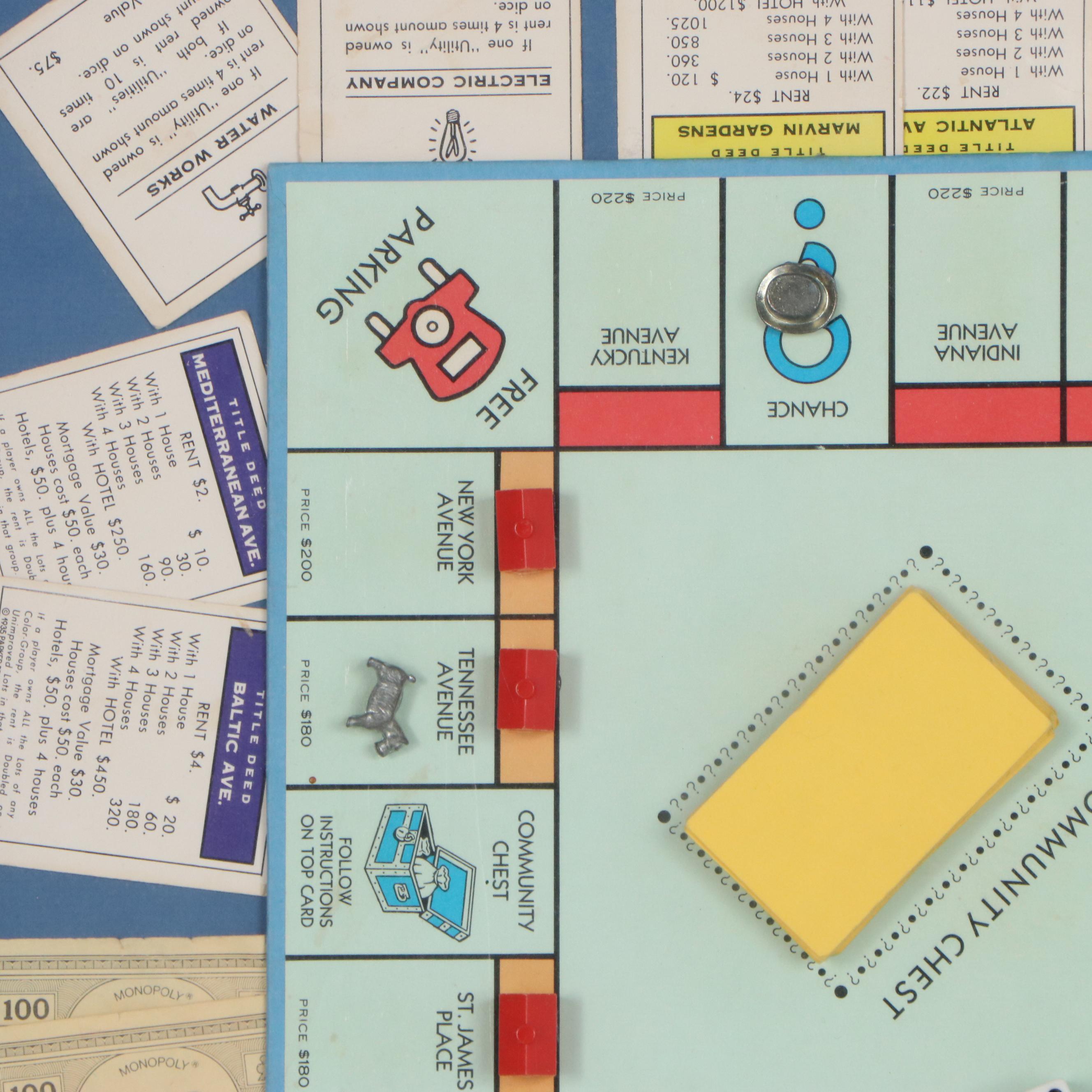 Framed Game of Monopoly, 1980s