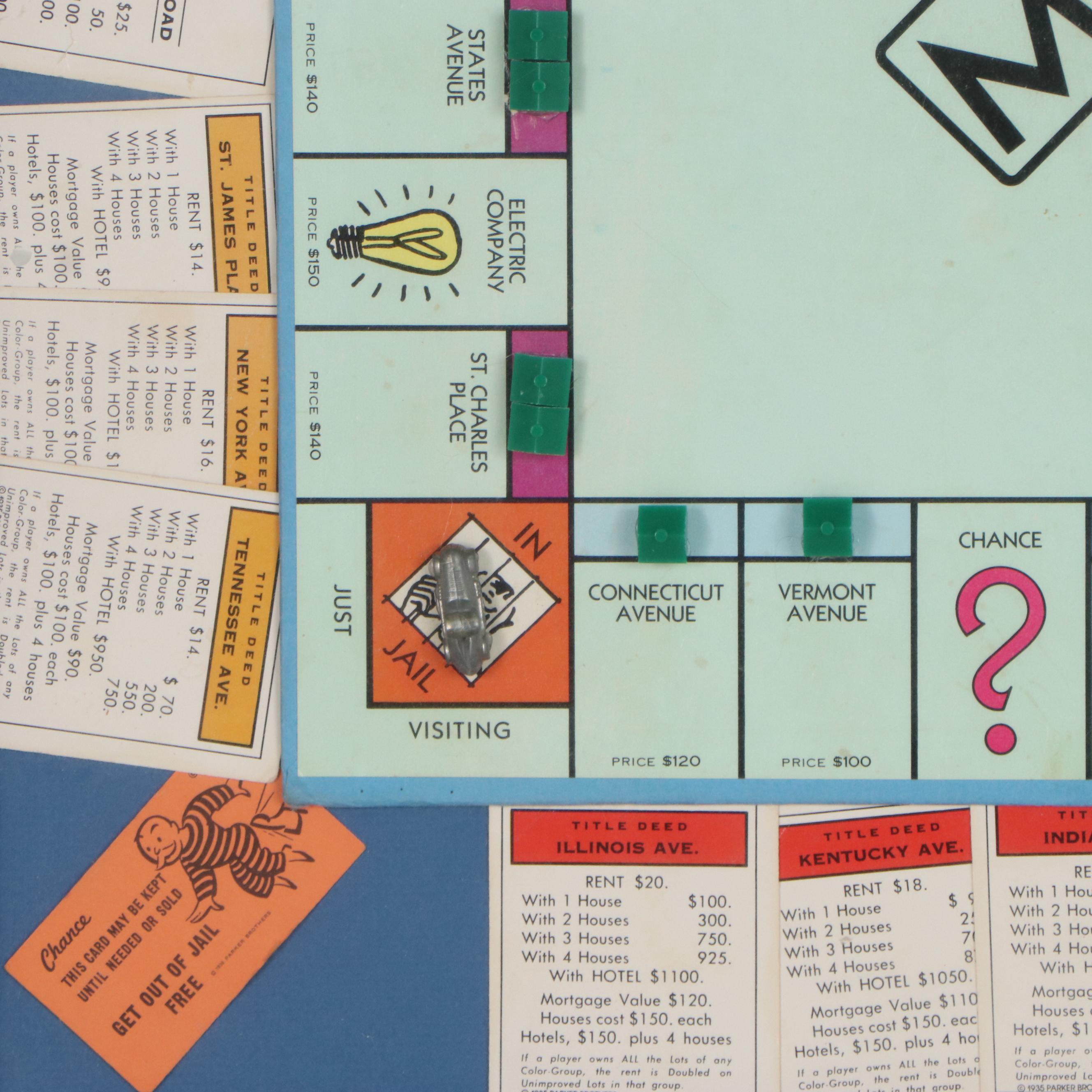 Framed Game of Monopoly, 1980s