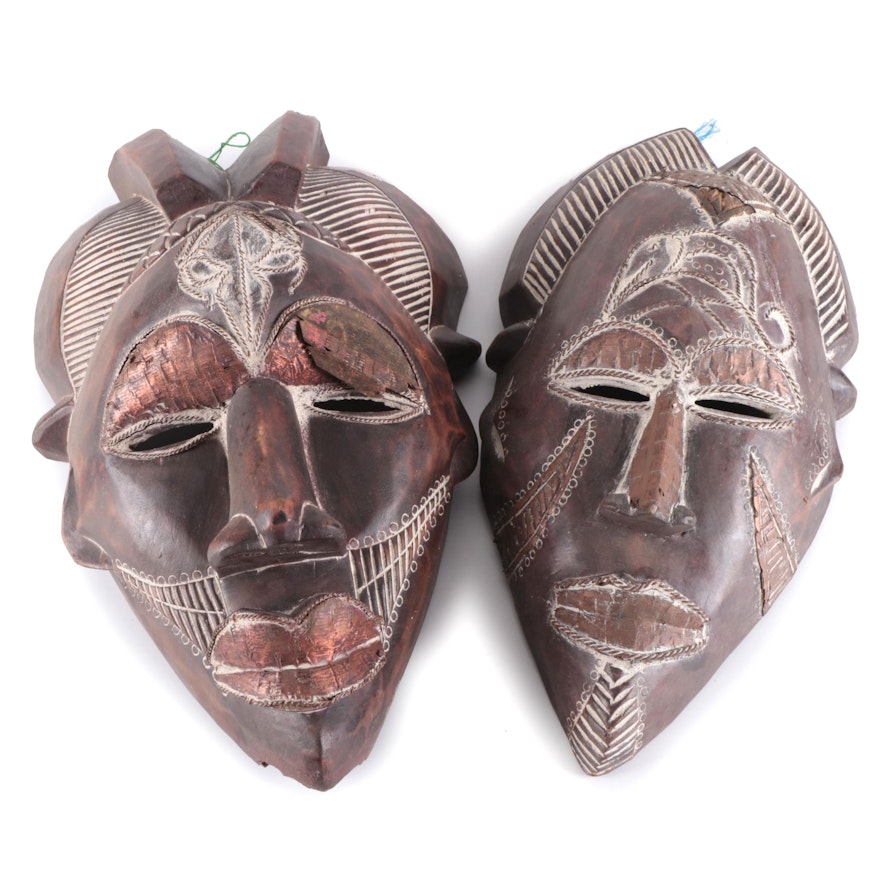 Tikar Style Handcrafted Masks, Cameroon