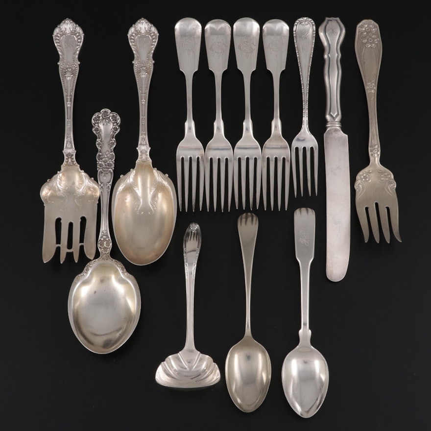 Gorham, Frank M. Whiting, and Other Sterling and Silver Plate Utensils