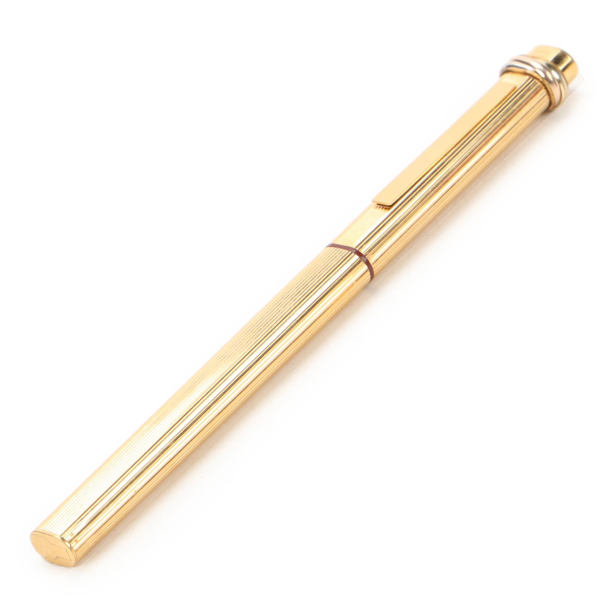 Le Must de Cartier Vendôme Trinity Gold Plate Ballpoint Pen