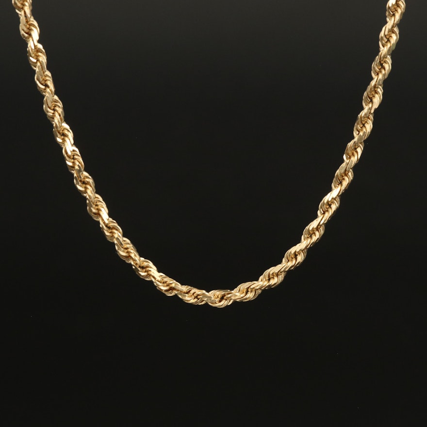 14K Braided Necklace