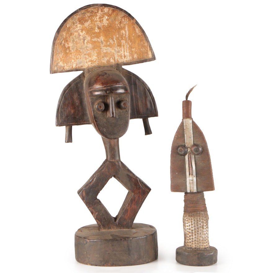 Kota-Mahongwe Inspired Wood Figurines, Central Africa
