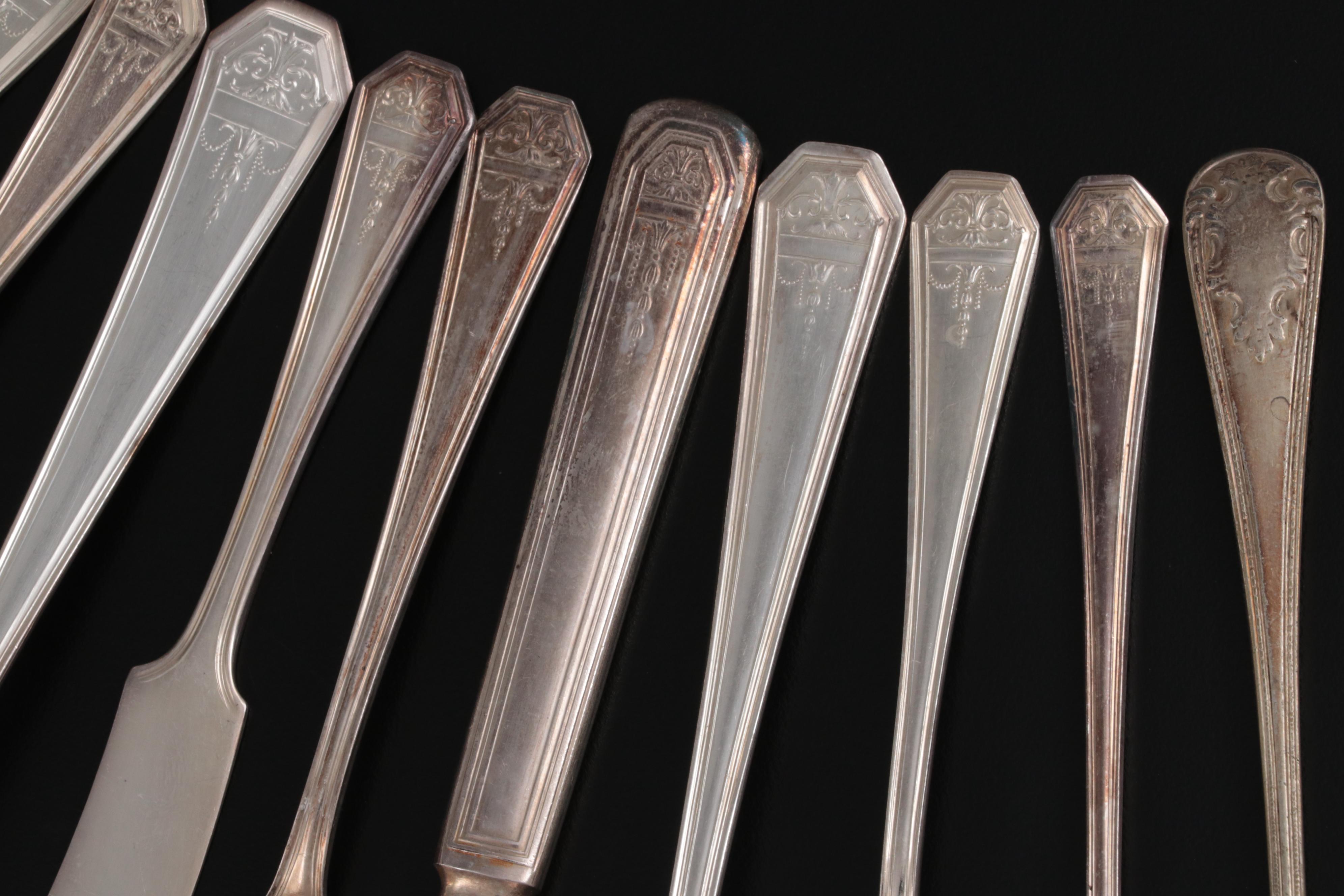 WM. Rogers Mfg. "Mount Royal" Silver Plate Flatware, 20th Century