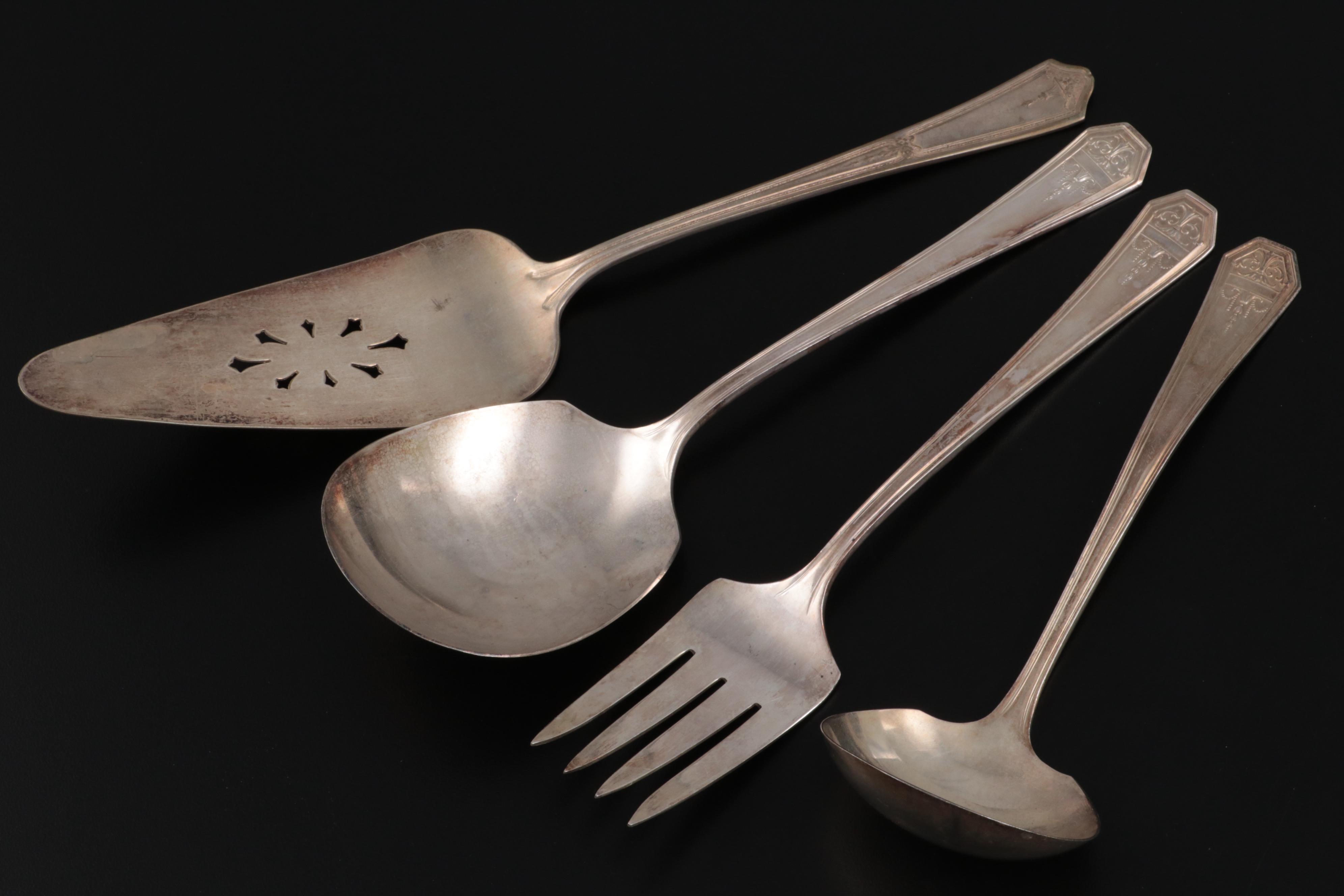 WM. Rogers Mfg. "Mount Royal" Silver Plate Flatware, 20th Century