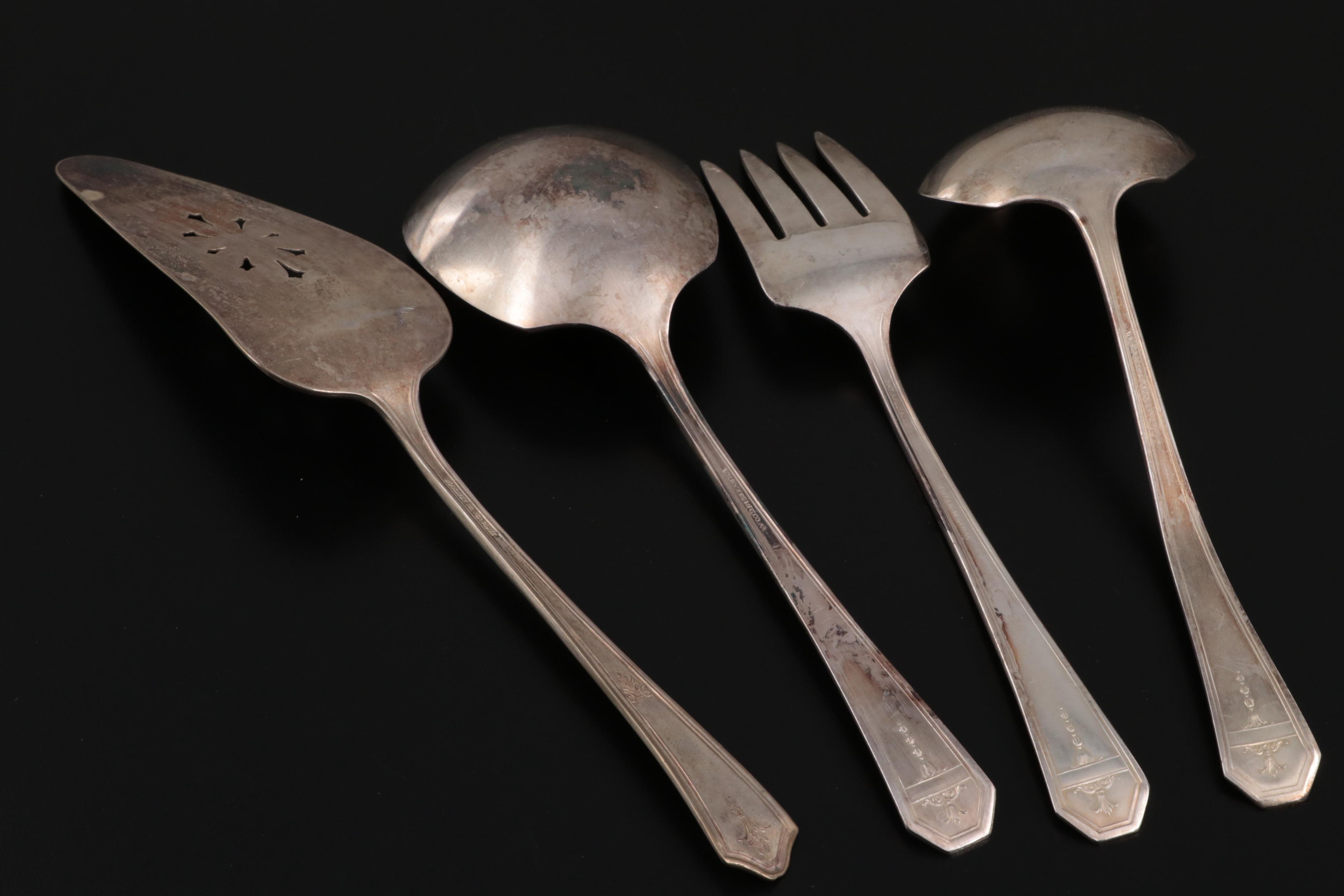 WM. Rogers Mfg. "Mount Royal" Silver Plate Flatware, 20th Century