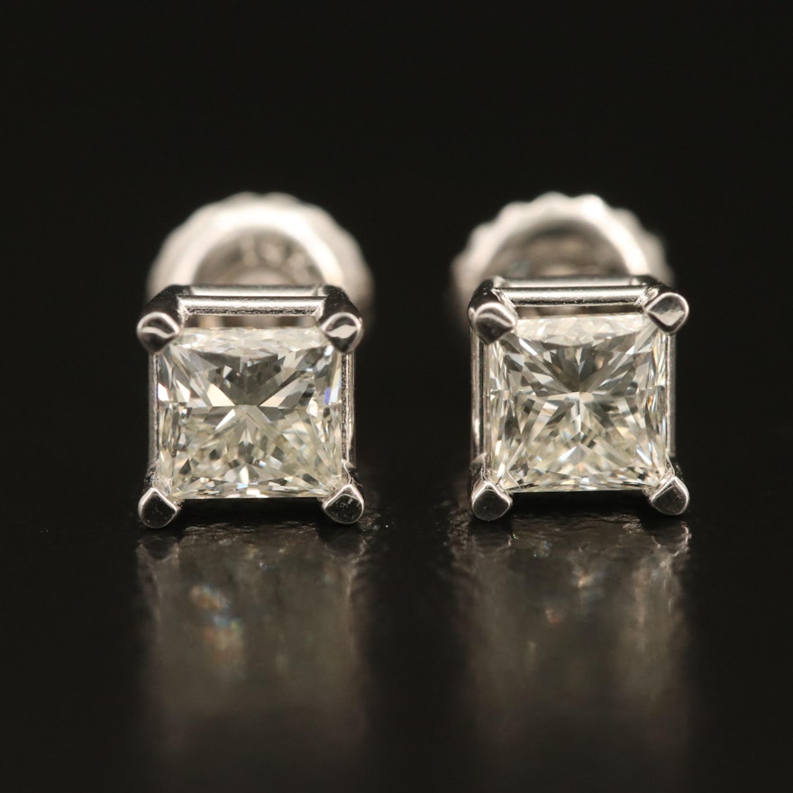 14K 0.98 CTW Diamond Stud Earrings