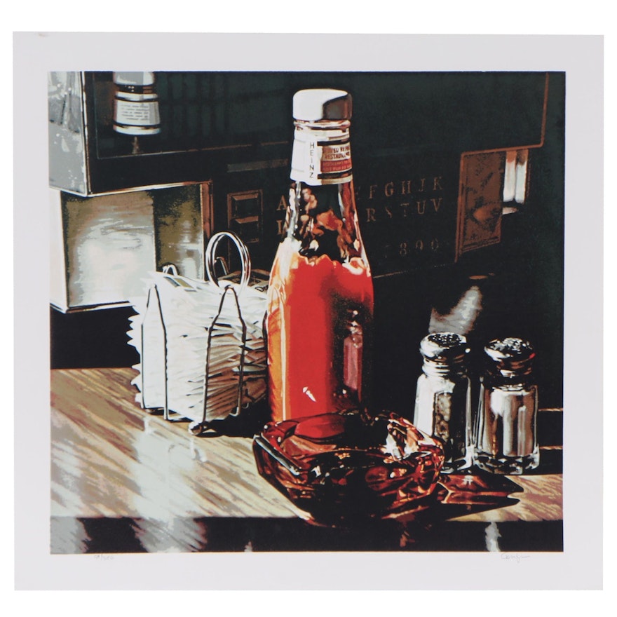 Ralph Goings Serigraph "Still Life With Sugars," 1981