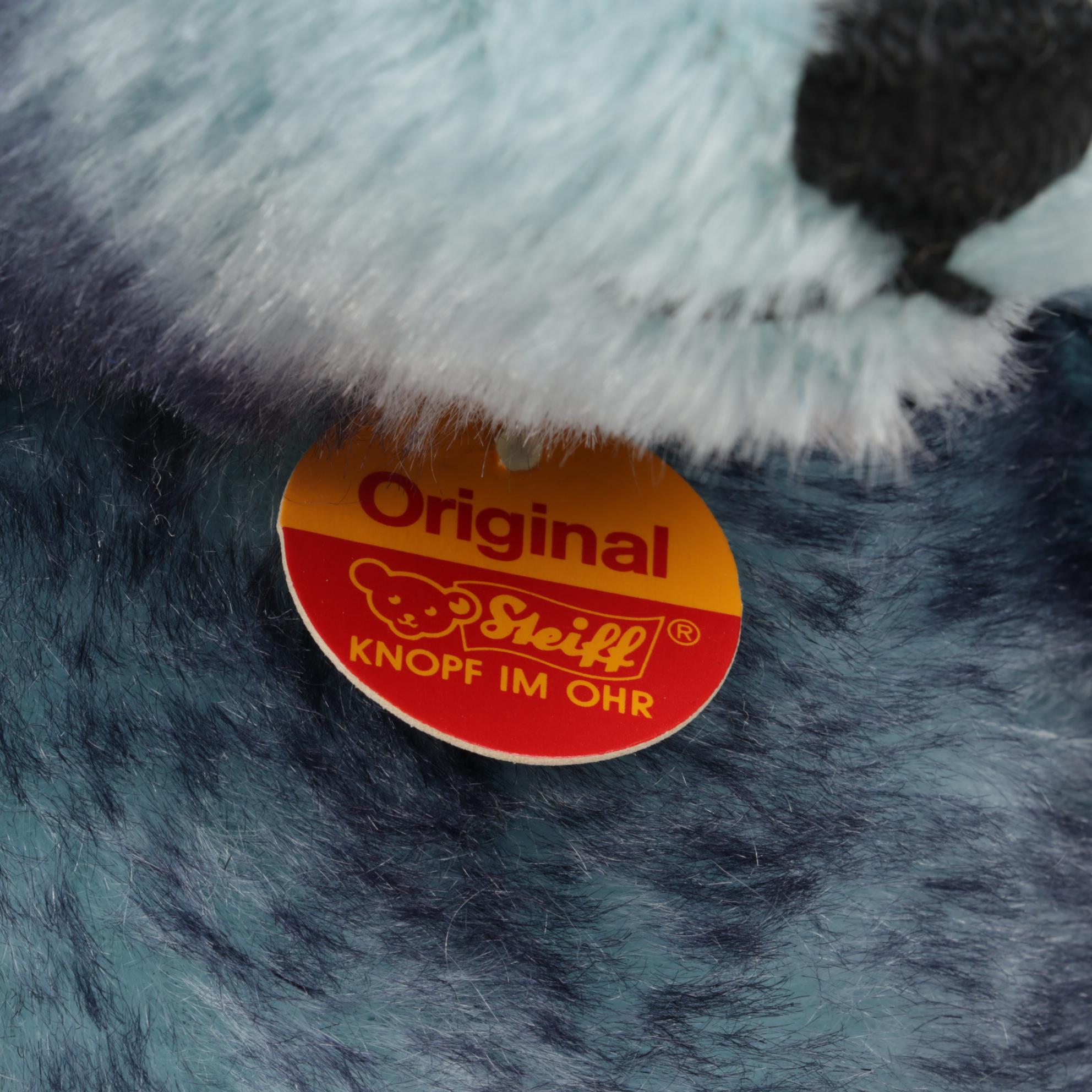 Steiff "Snowtown" Blue Mohair Jointed Teddy Bear