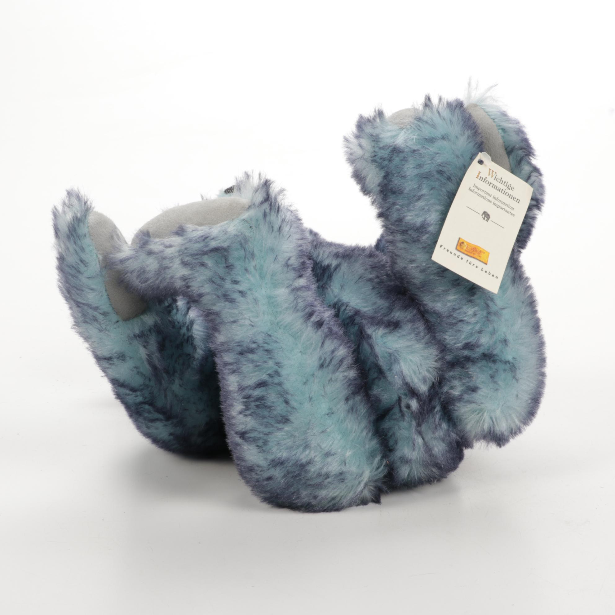 Steiff "Snowtown" Blue Mohair Jointed Teddy Bear