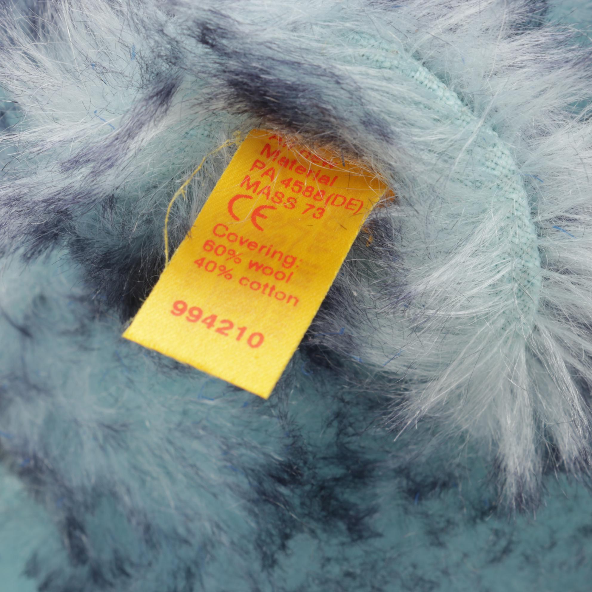 Steiff "Snowtown" Blue Mohair Jointed Teddy Bear