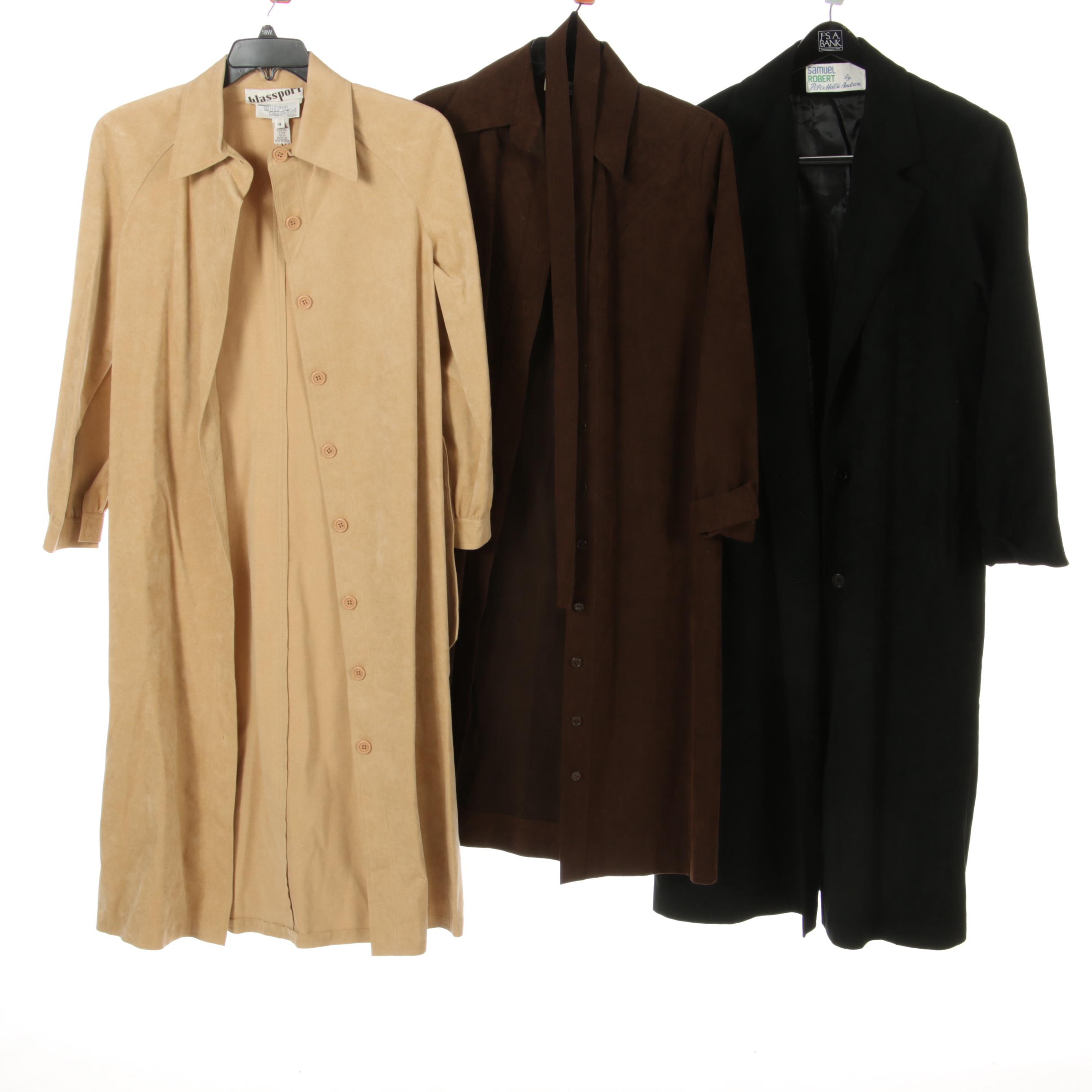 Samuel Robert Suede Pants, Ultrasuede Coat and Skirt with Blassport Skinner Coat