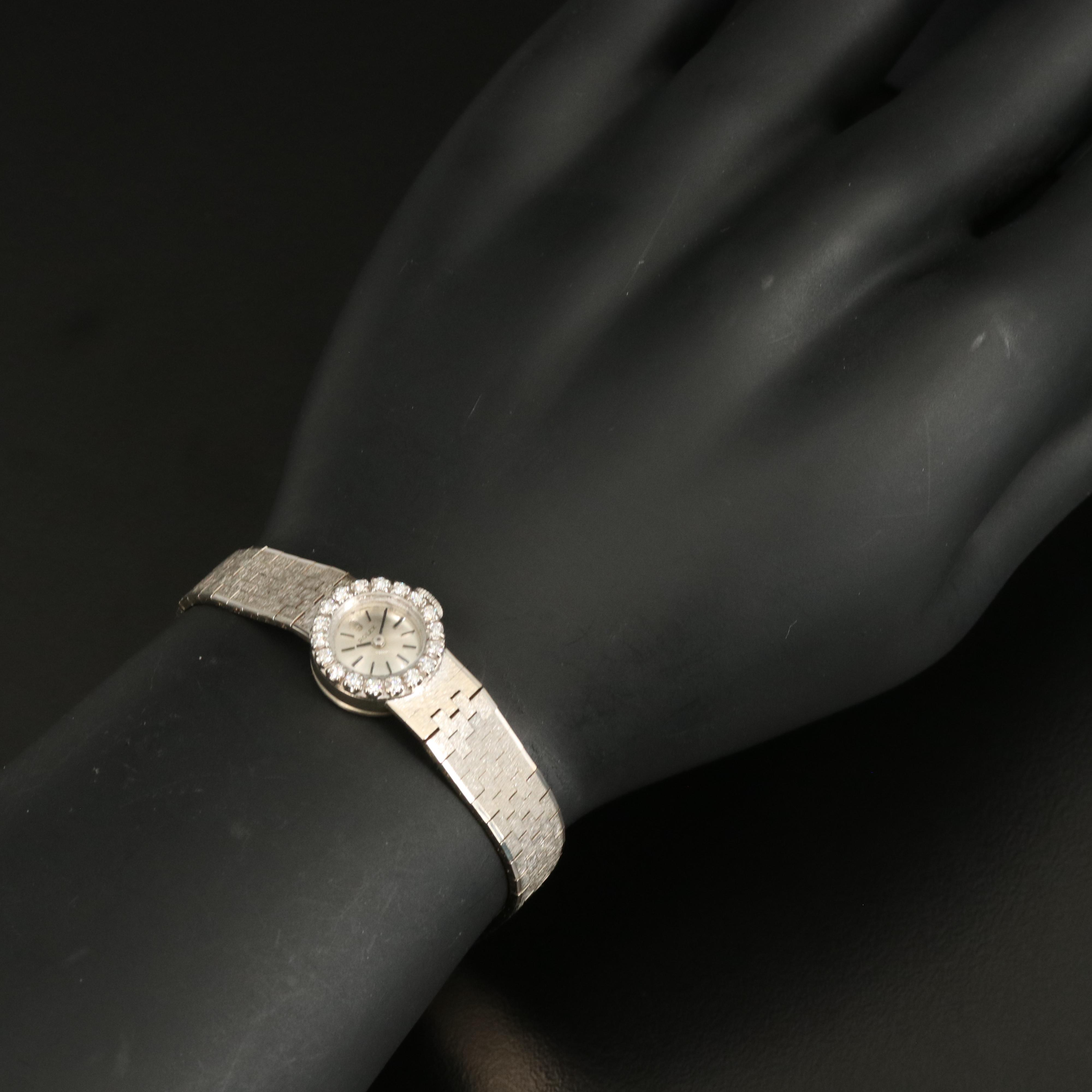 Vintage Rolex 14K Diamond Watch