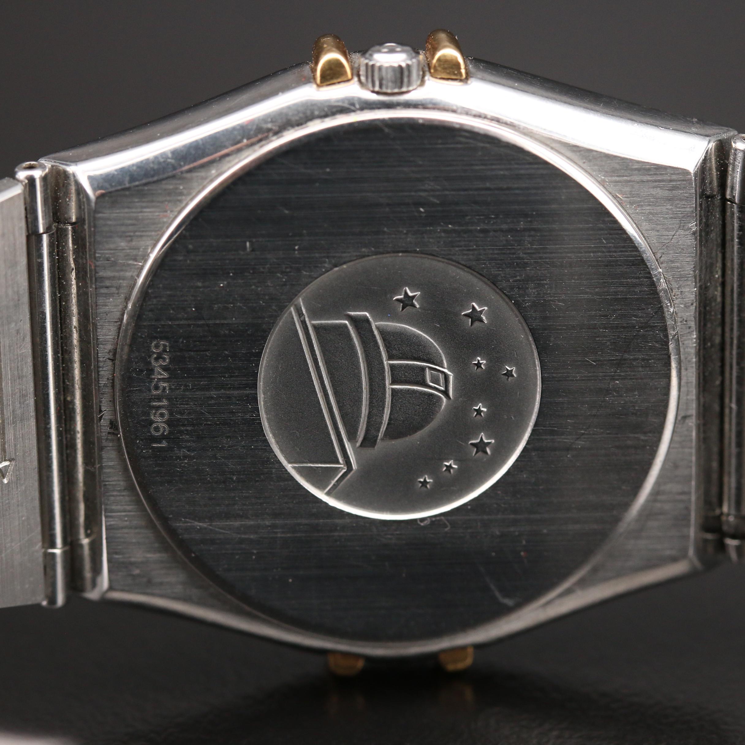 1991 Omega Constellation 18K Yellow Gold and Stainless Steel Watch