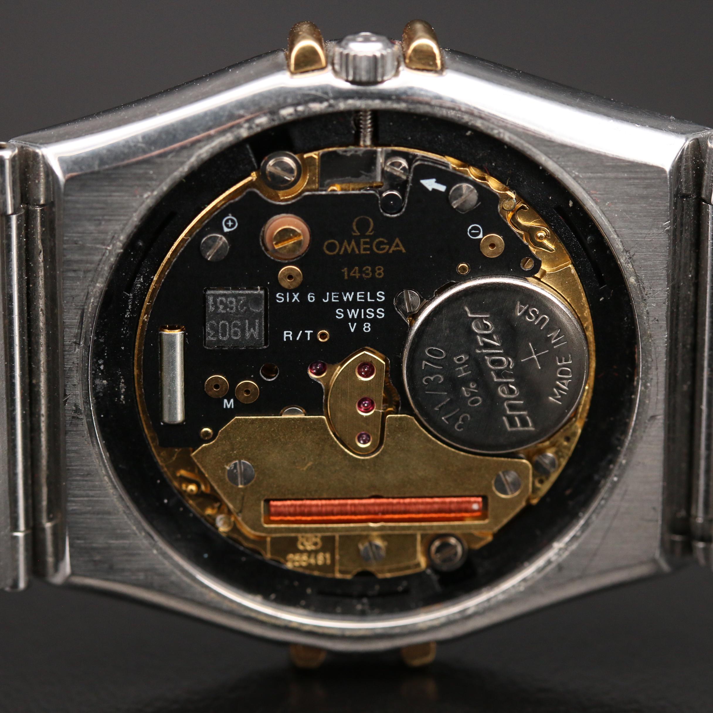 1991 Omega Constellation 18K Yellow Gold and Stainless Steel Watch