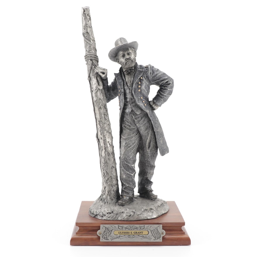 Fran Barnum for Chilmark "Ulysses S. Grant" Pewter Sculpture, 1991