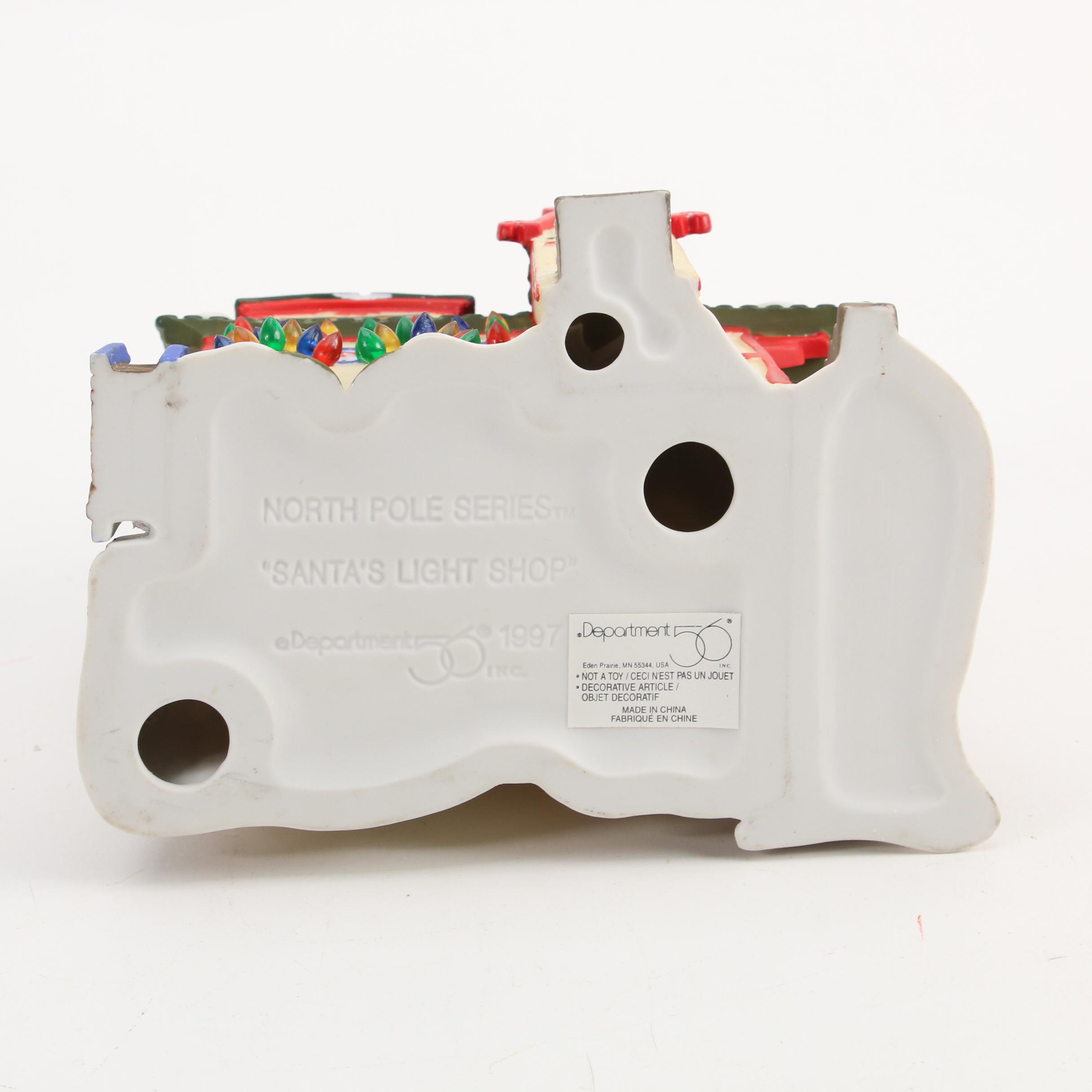 Department 56 "North Pole Series" Porcelain Village Buildings