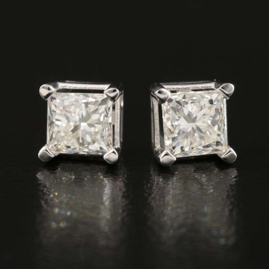 14K 0.91 CTW Diamond Stud Earrings