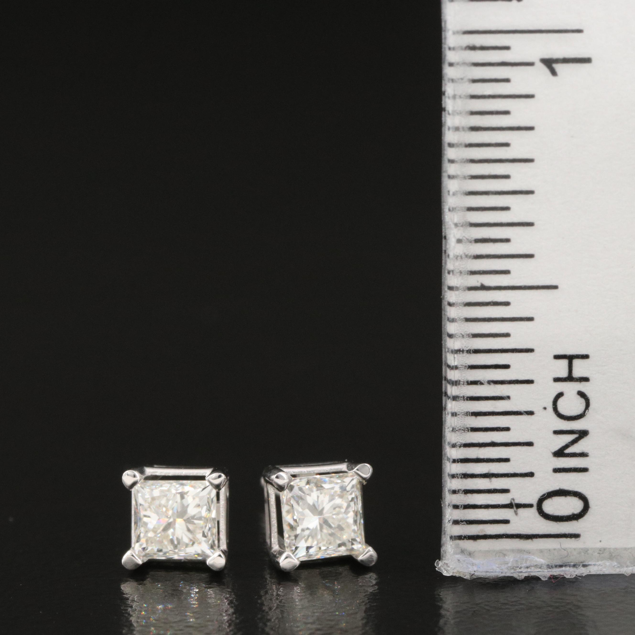 14K 0.91 CTW Diamond Stud Earrings