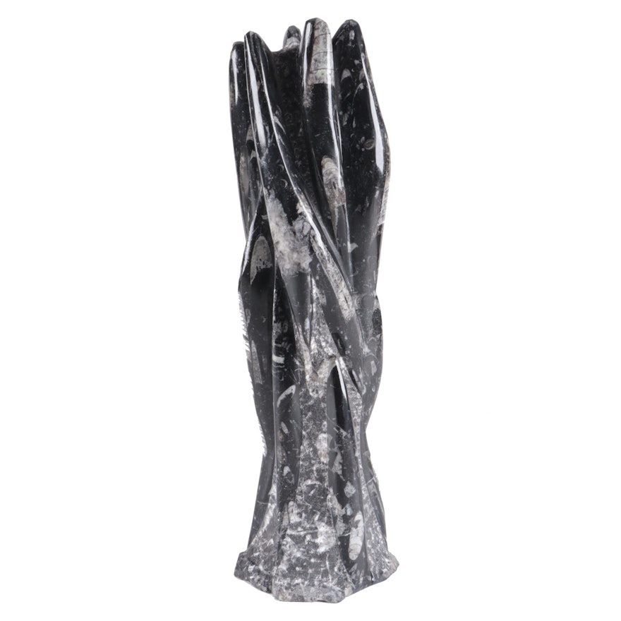 Polished Orthoceras Fossil Tower