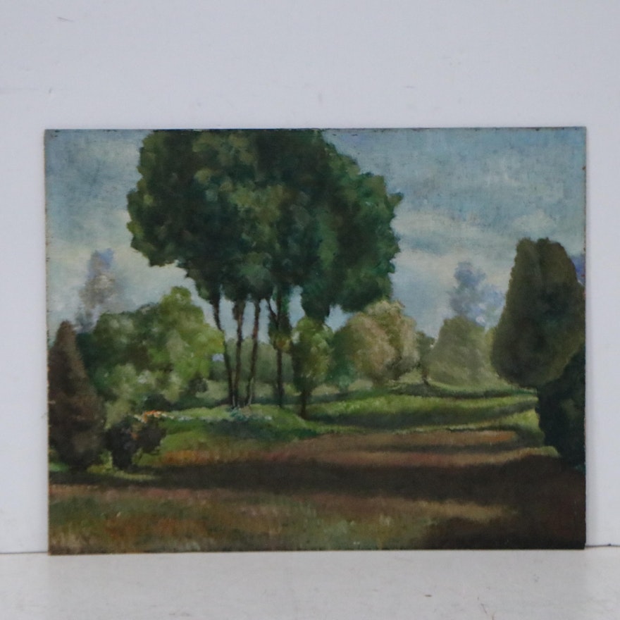 Landscape Oil Painting, Early to Mid-20th Century