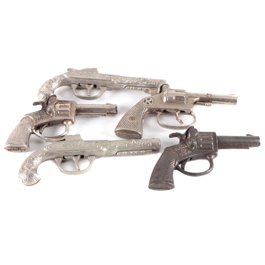 Cast Iron and Other Metal Toy Guns, Early to Mid-20th Century