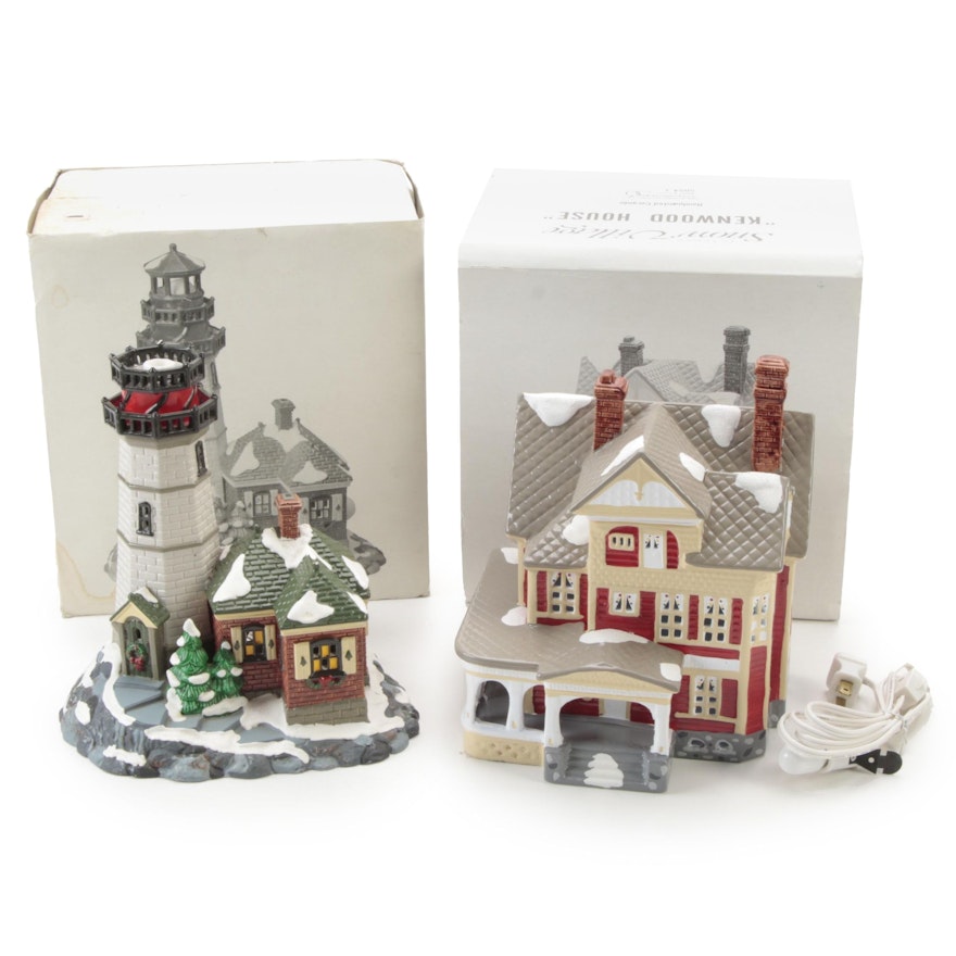 Department 56 Snow Village "Christmas Cove Lighthouse" and More