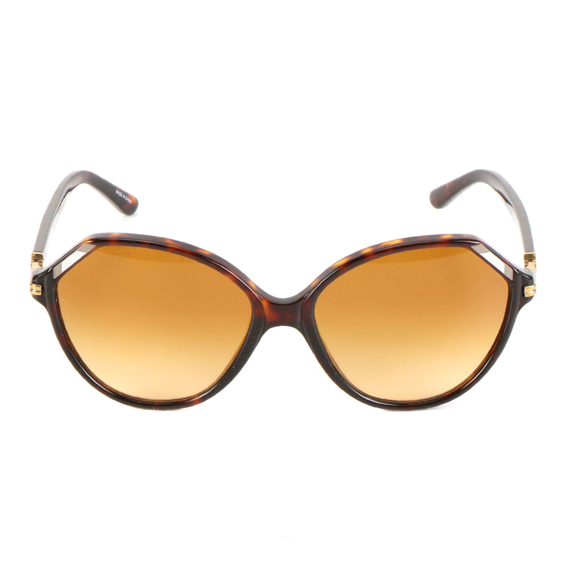 Tory Burch Faux Tortoise Sunglasses with Case