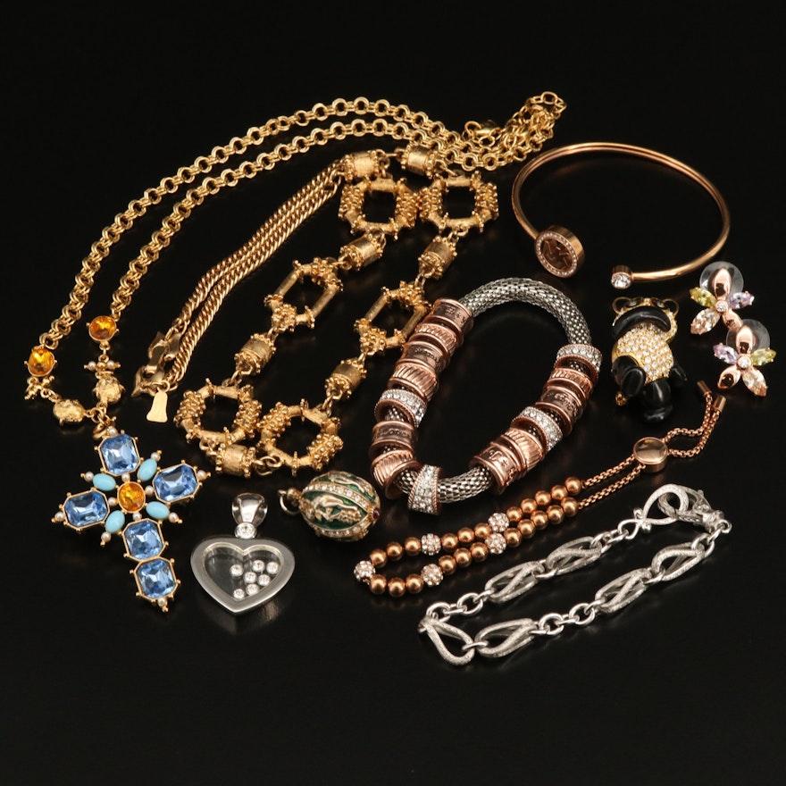 Necklaces, Bracelets, Pendants and Brooches Featuring Sterling Tacori Bracelet
