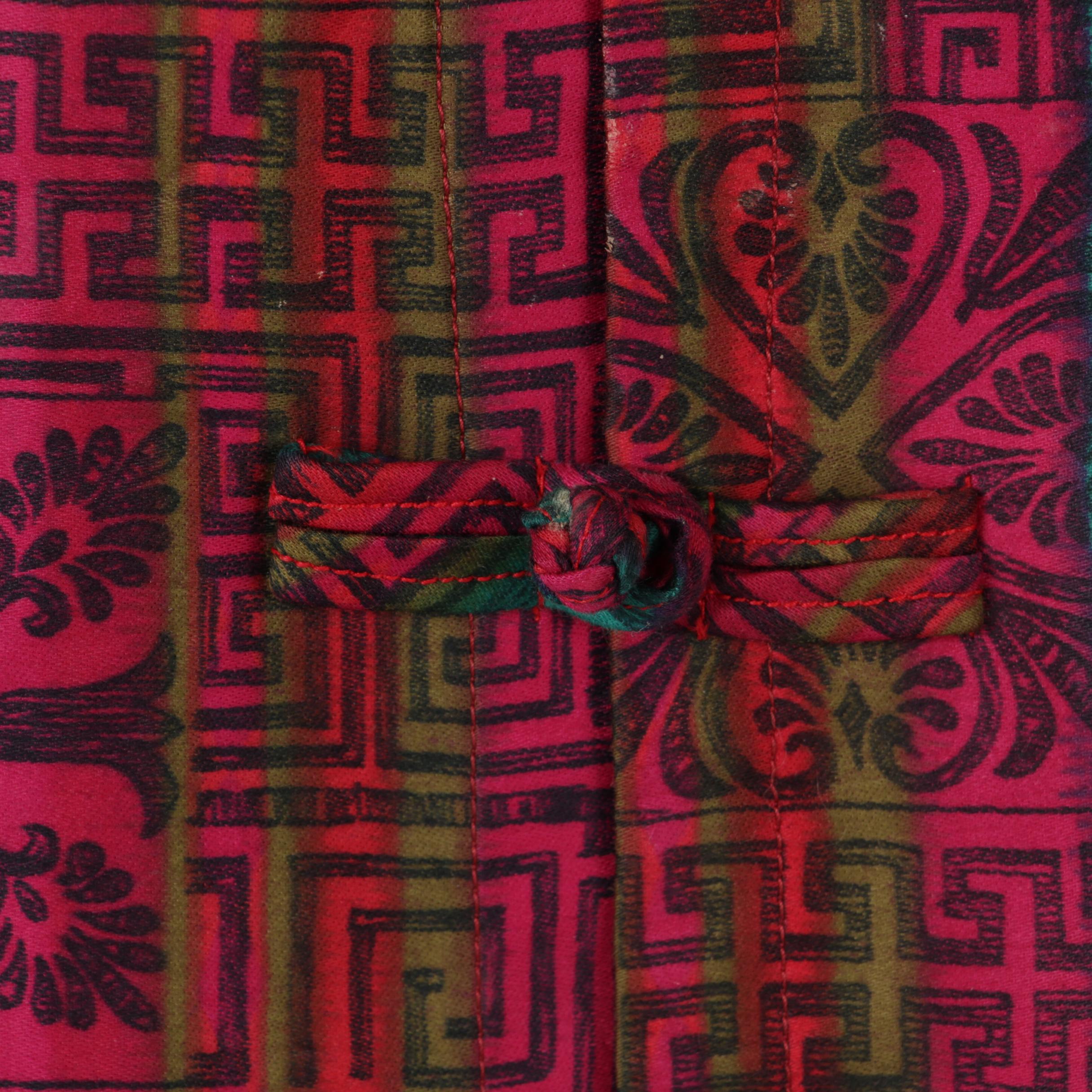 Pat Richards Tunic with Pants in Black and Royal Hawaiian Dress