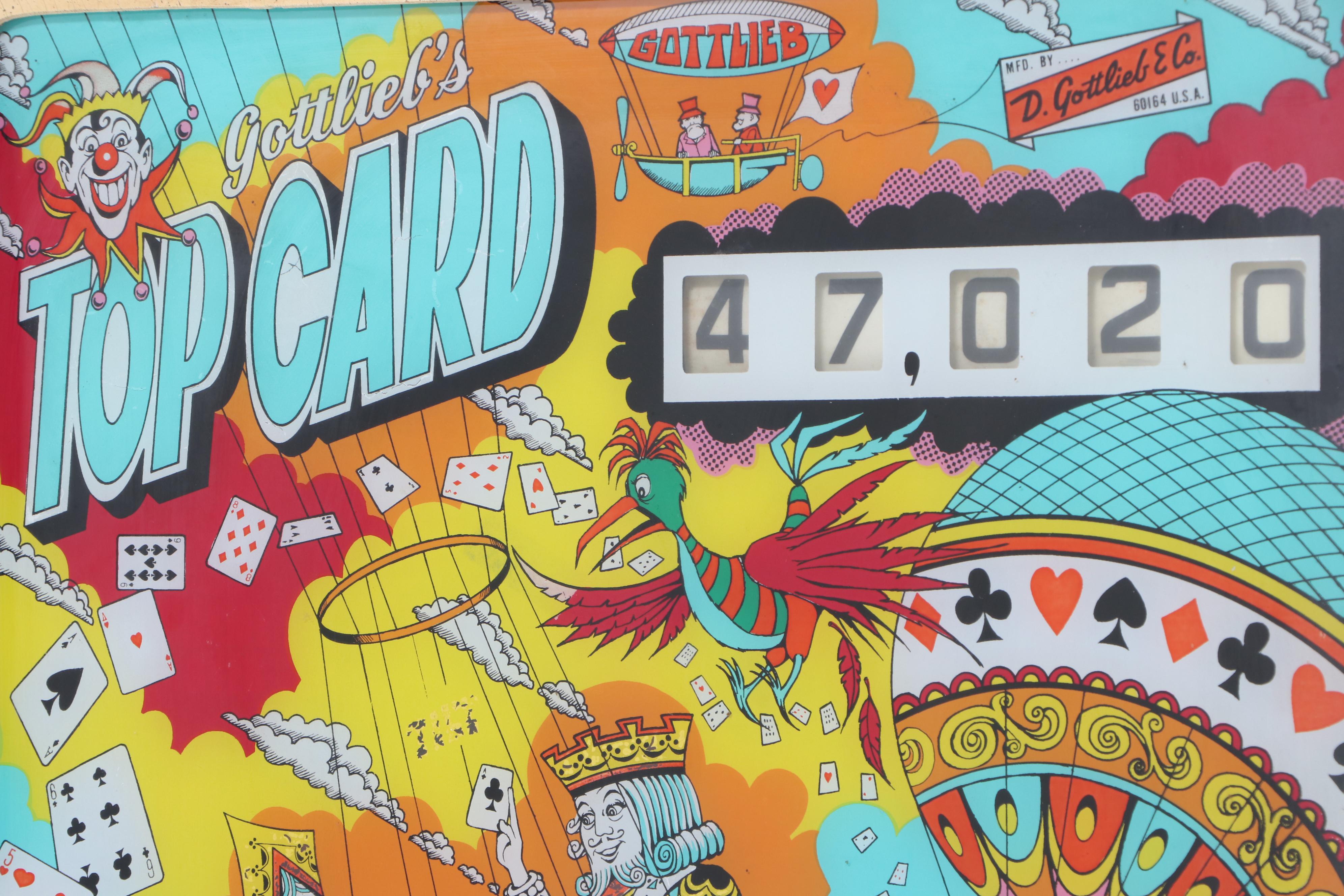 D. Gottlieb & Co. "Top Card" Pinball Machine, 1974